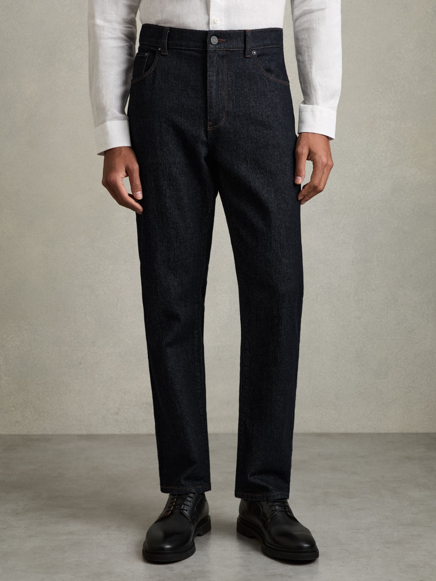 Straight-Leg Jeans in Raw Indigo - Image 3 of 7
