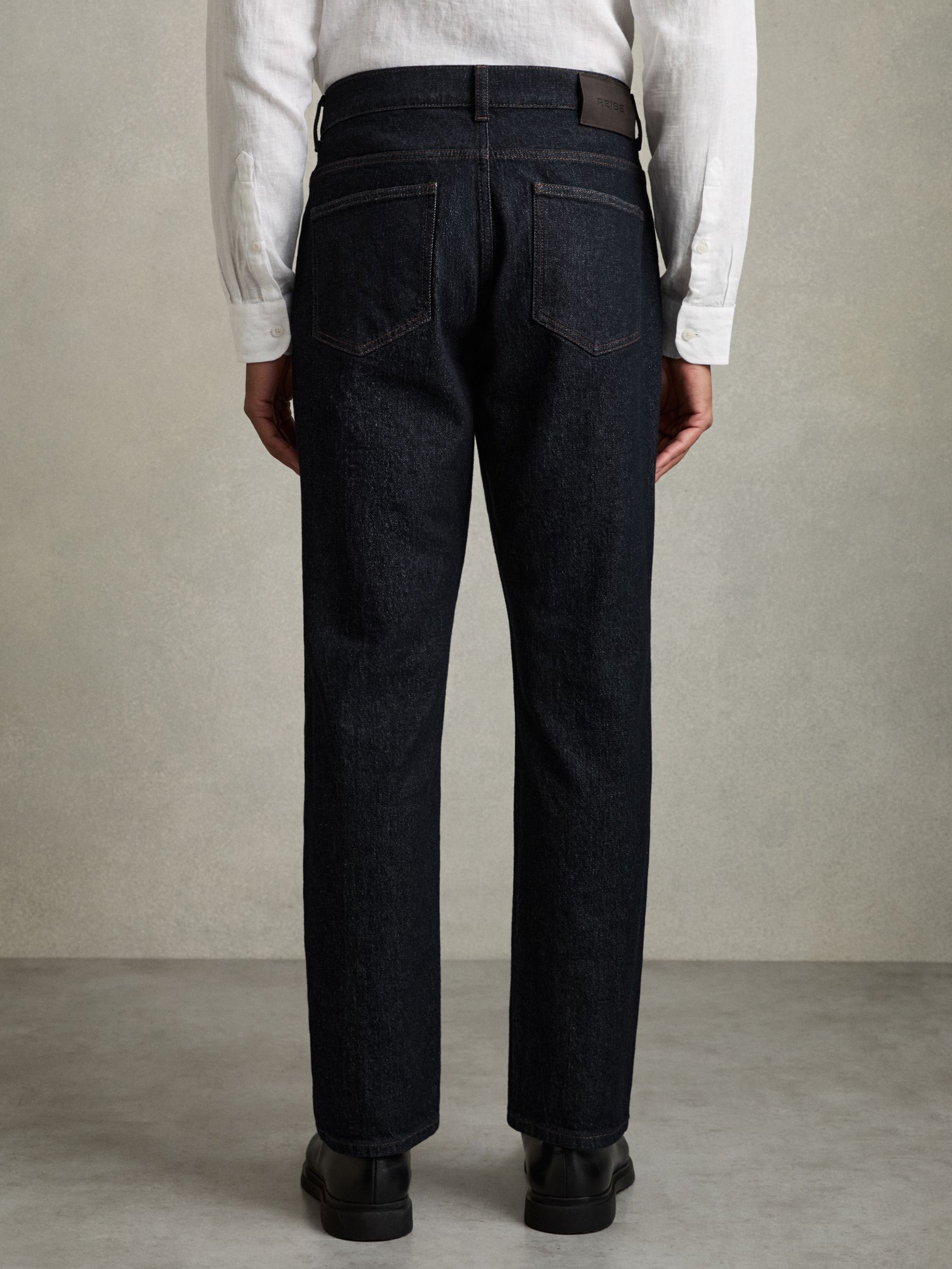 Straight-Leg Jeans in Raw Indigo - Image 5 of 7