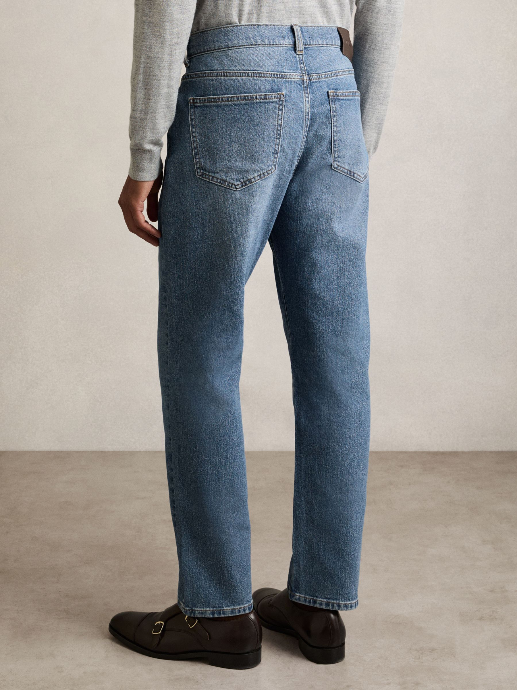 Straight-Leg Jeans in Mid Blue Wash - image 4