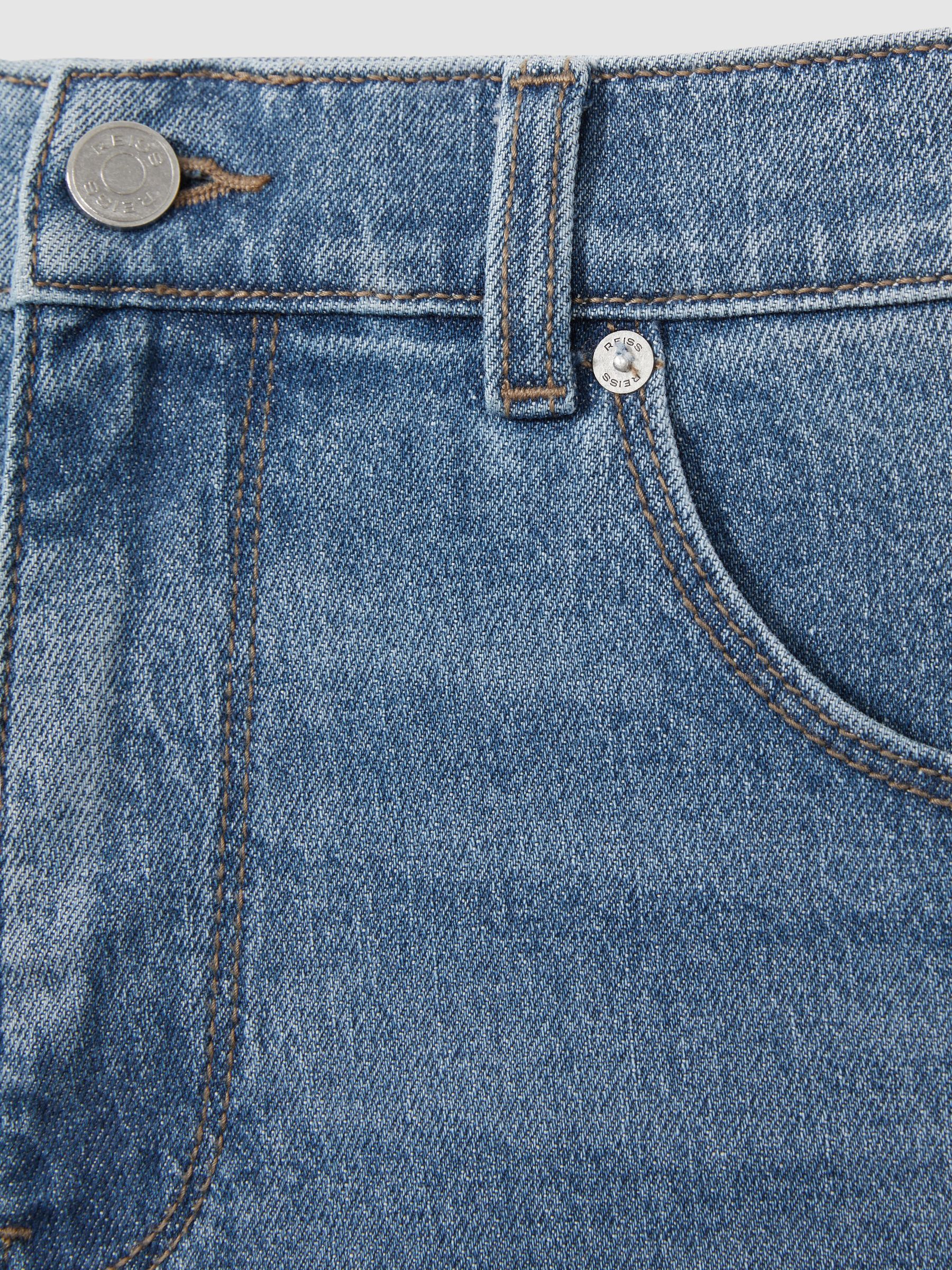 Straight-Leg Jeans in Mid Blue Wash - Image 6 of 6