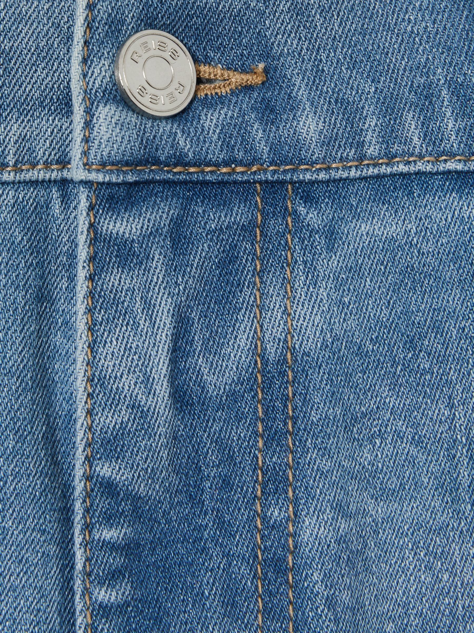 Cotton-Stretch Slim-Fit Jeans in Light Blue Wash - Image 5 of 6