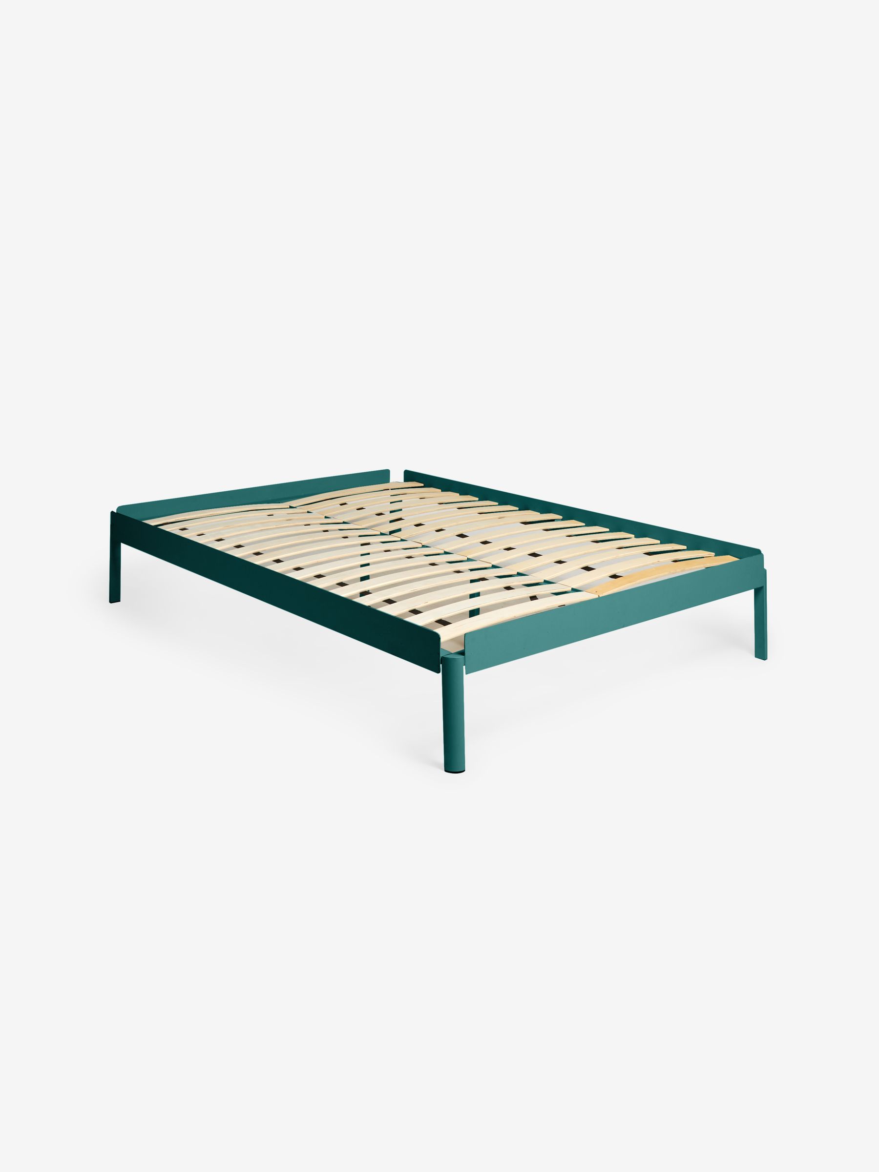 Lira Metal Platform Bed in Green - Image 4 of 5