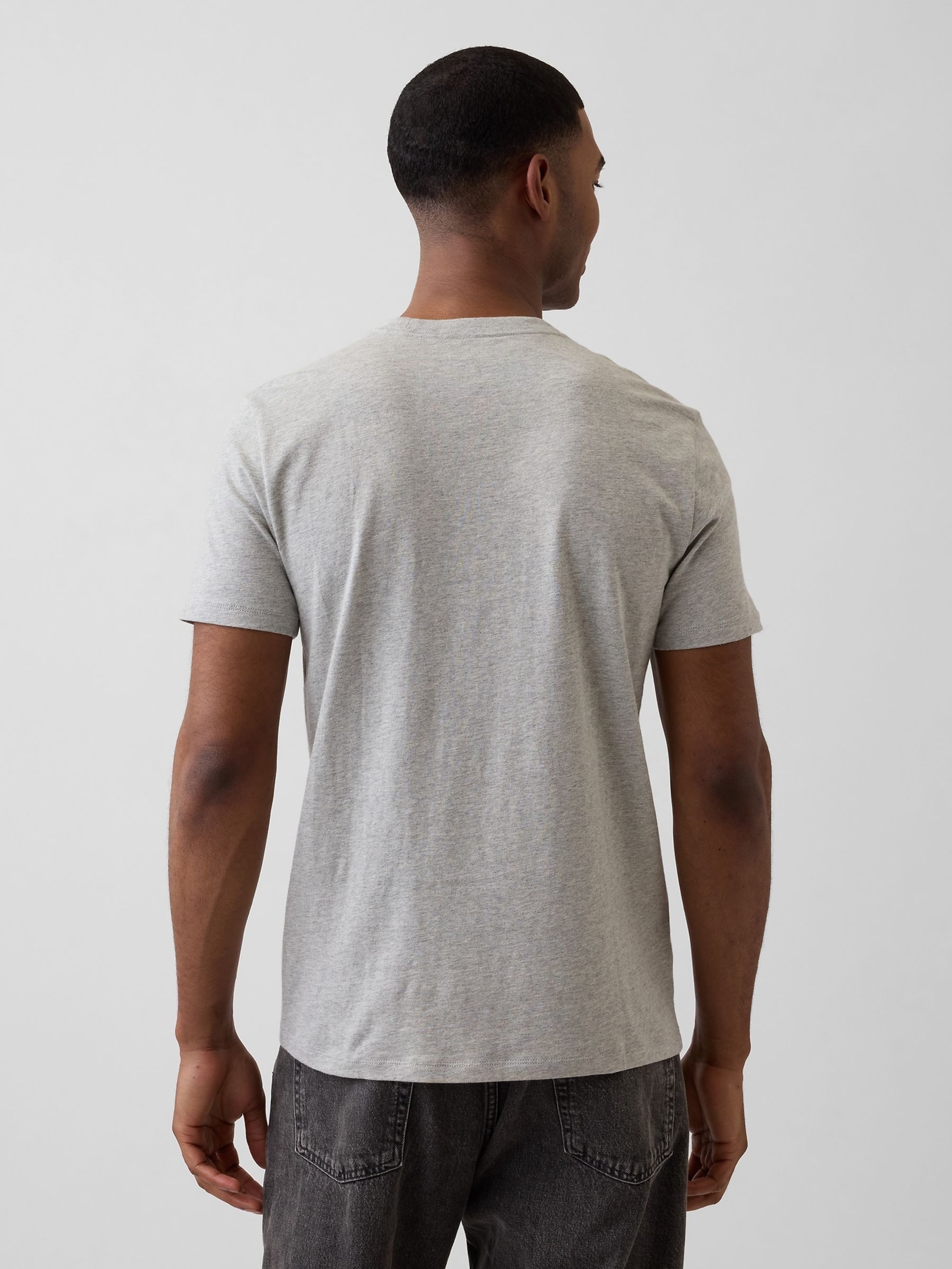 Light Grey Everyday Soft Mini Logo Short Sleeve T-Shirt - Image 2 of 4 Light Grey Everyday Soft Mini Logo Short Sleeve T-Shirt - Image 2 of 4