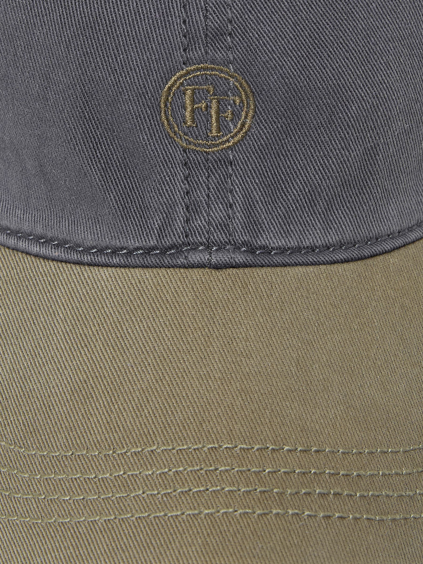Grey 100% Cotton Colourblock Cap - Image 3 of 3
