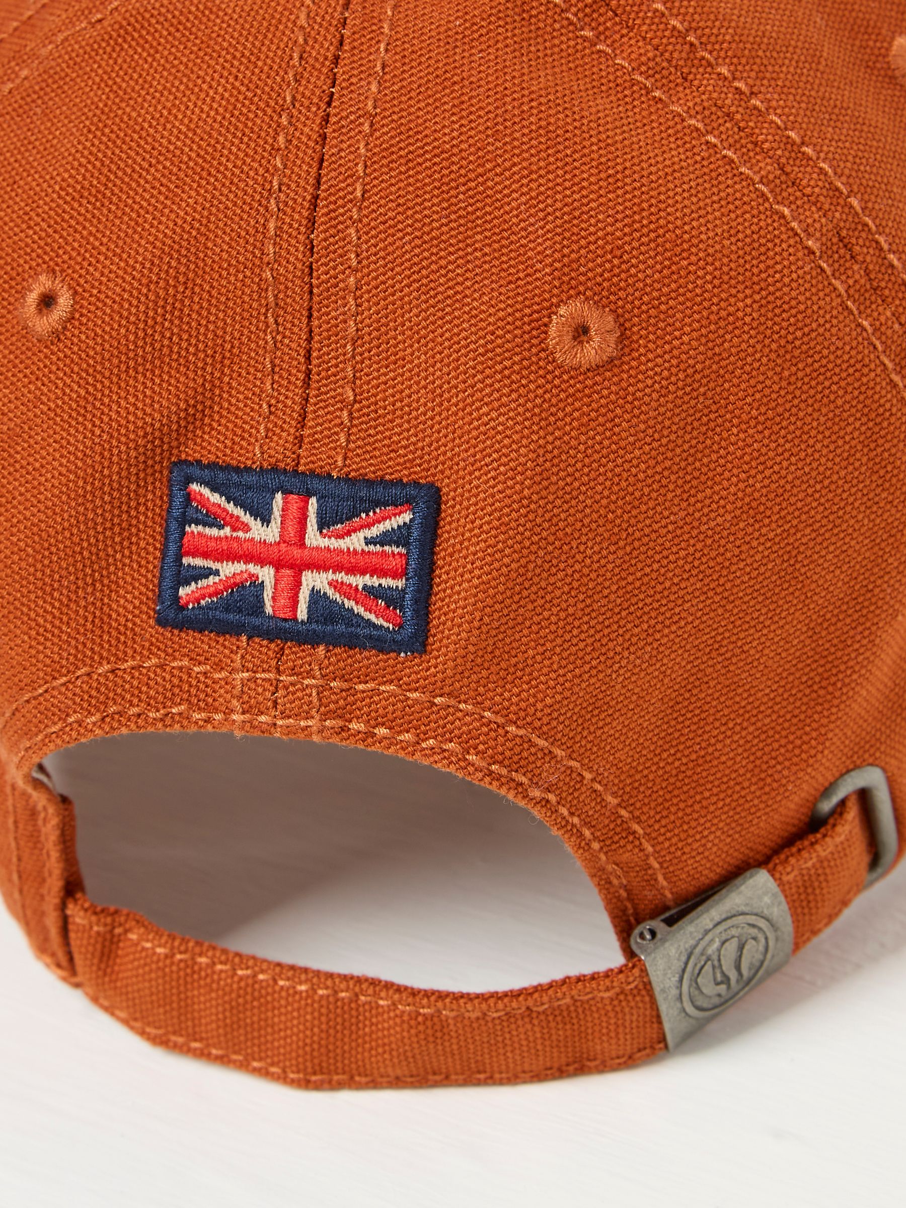 Burnt Orange 100% Cotton Canvas Baseball Cap - Image 4 of 4
