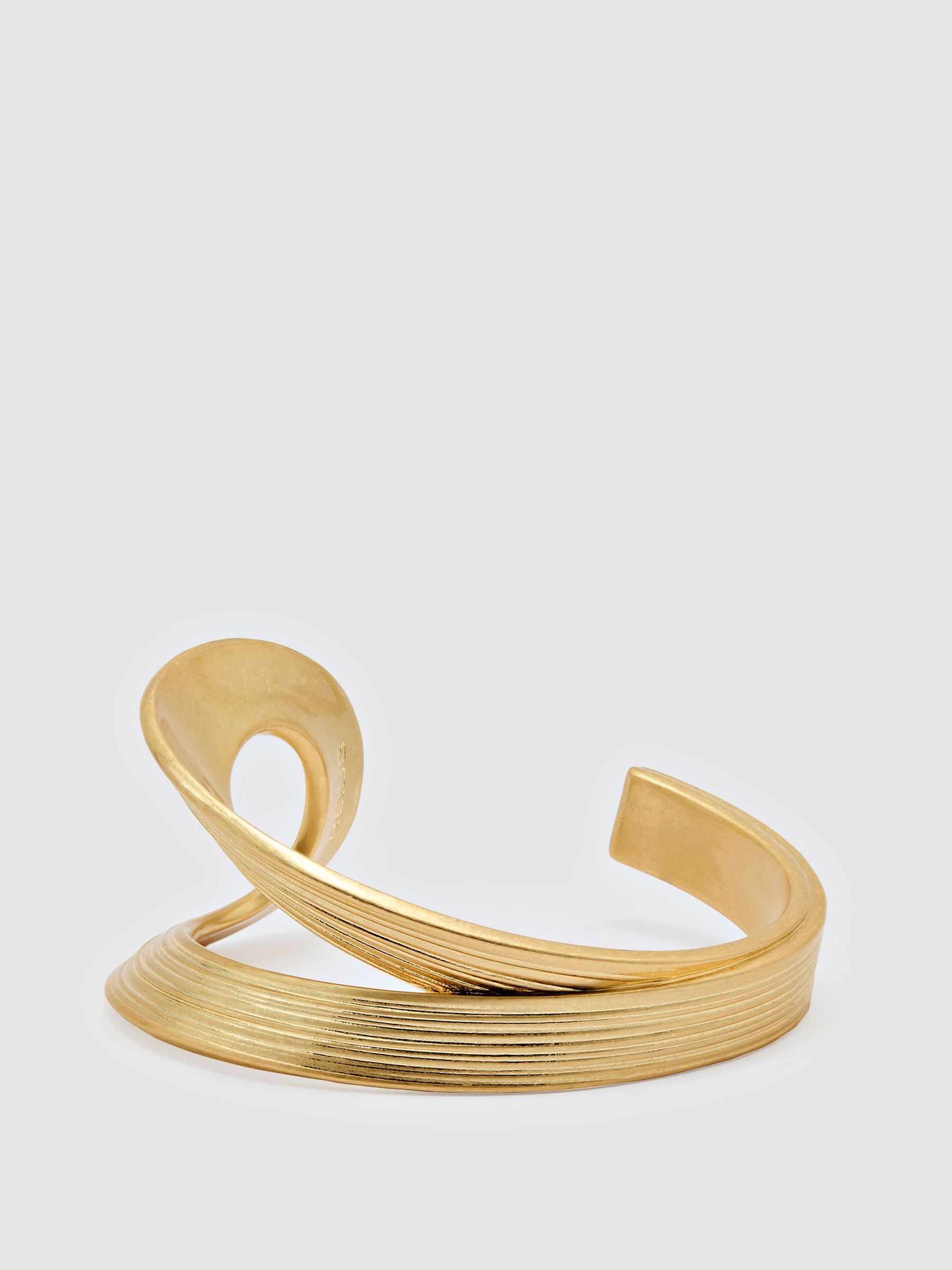 Brushed Twist Cuff in Gold Tone - Image 1 of 2