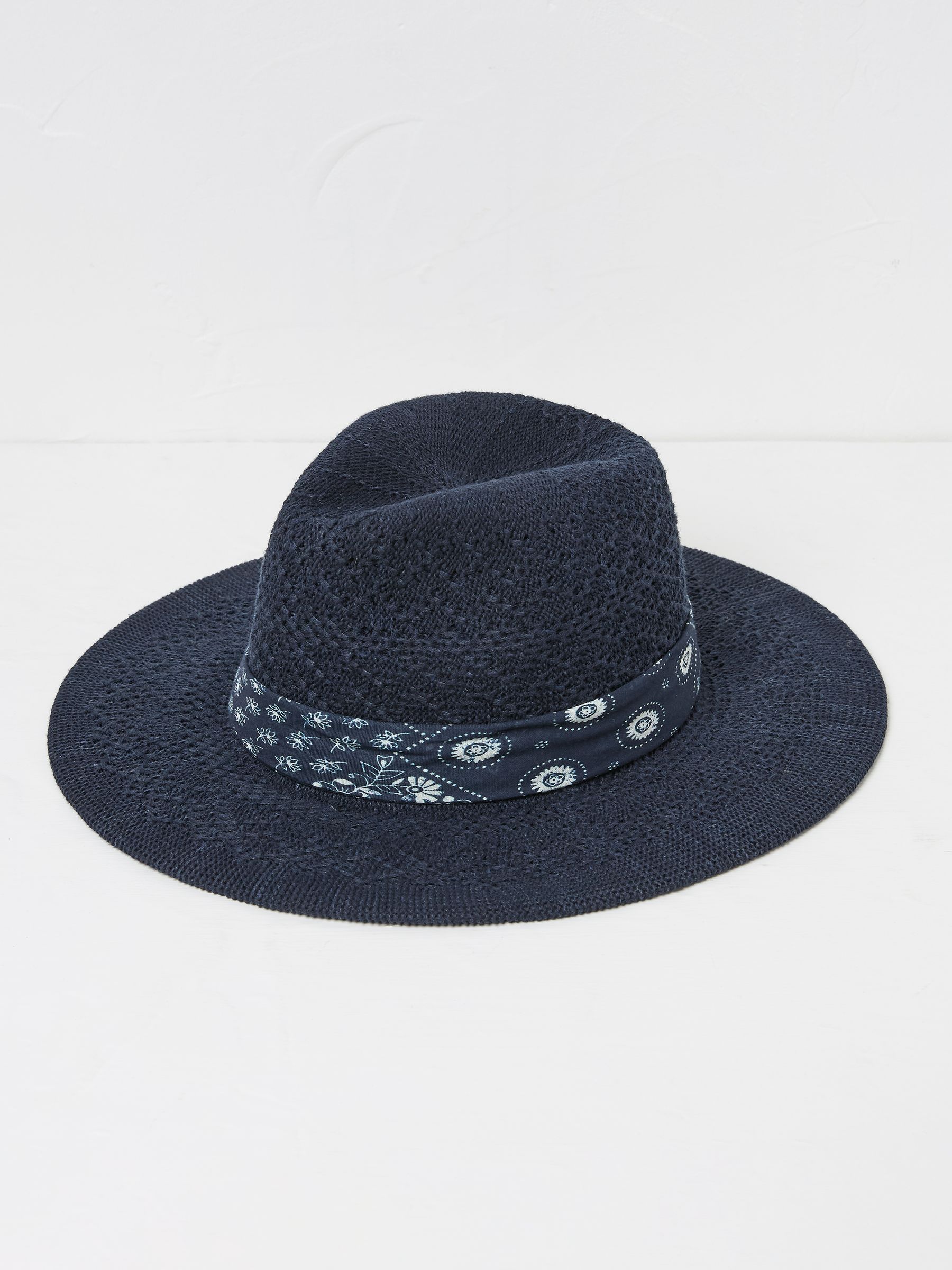 Navy Fedora Hat - Image 2 of 3