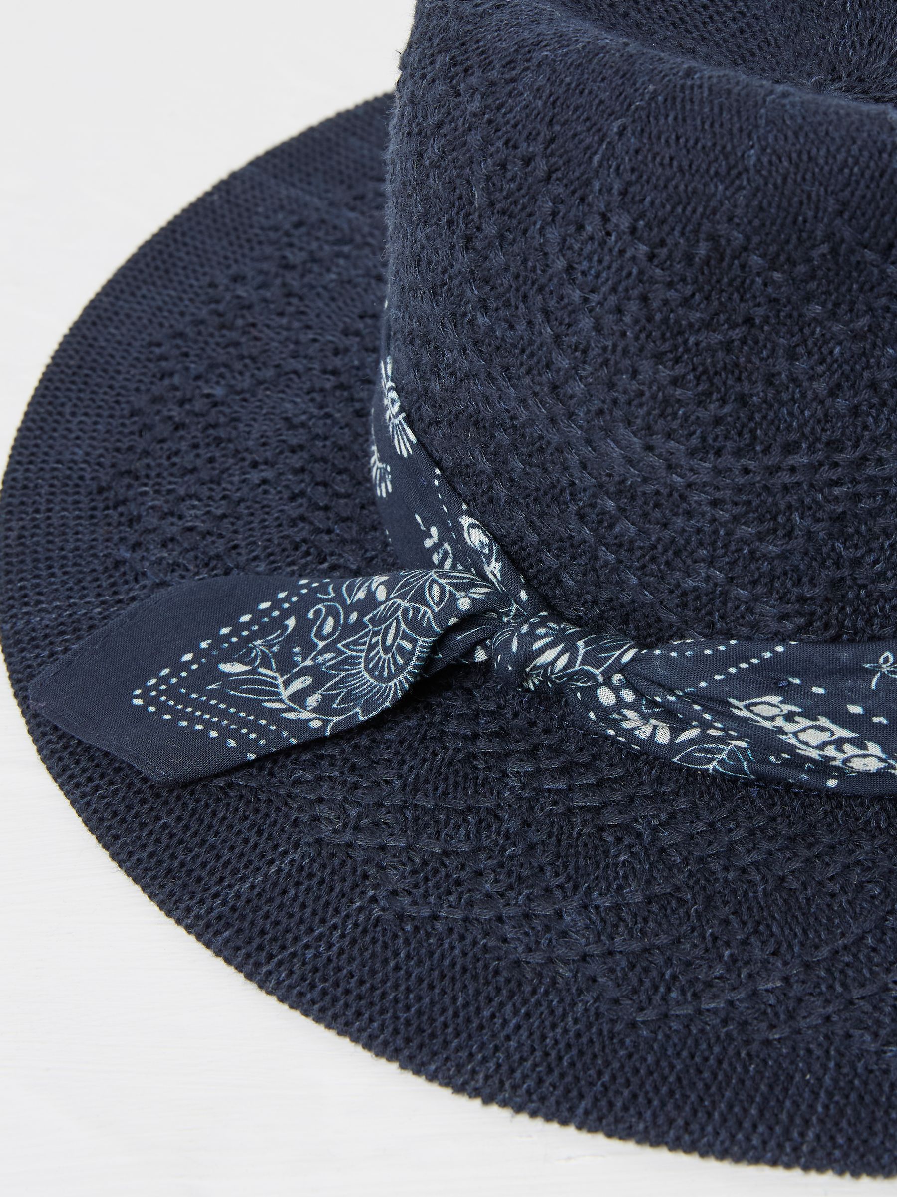 Navy Fedora Hat - Image 3 of 3