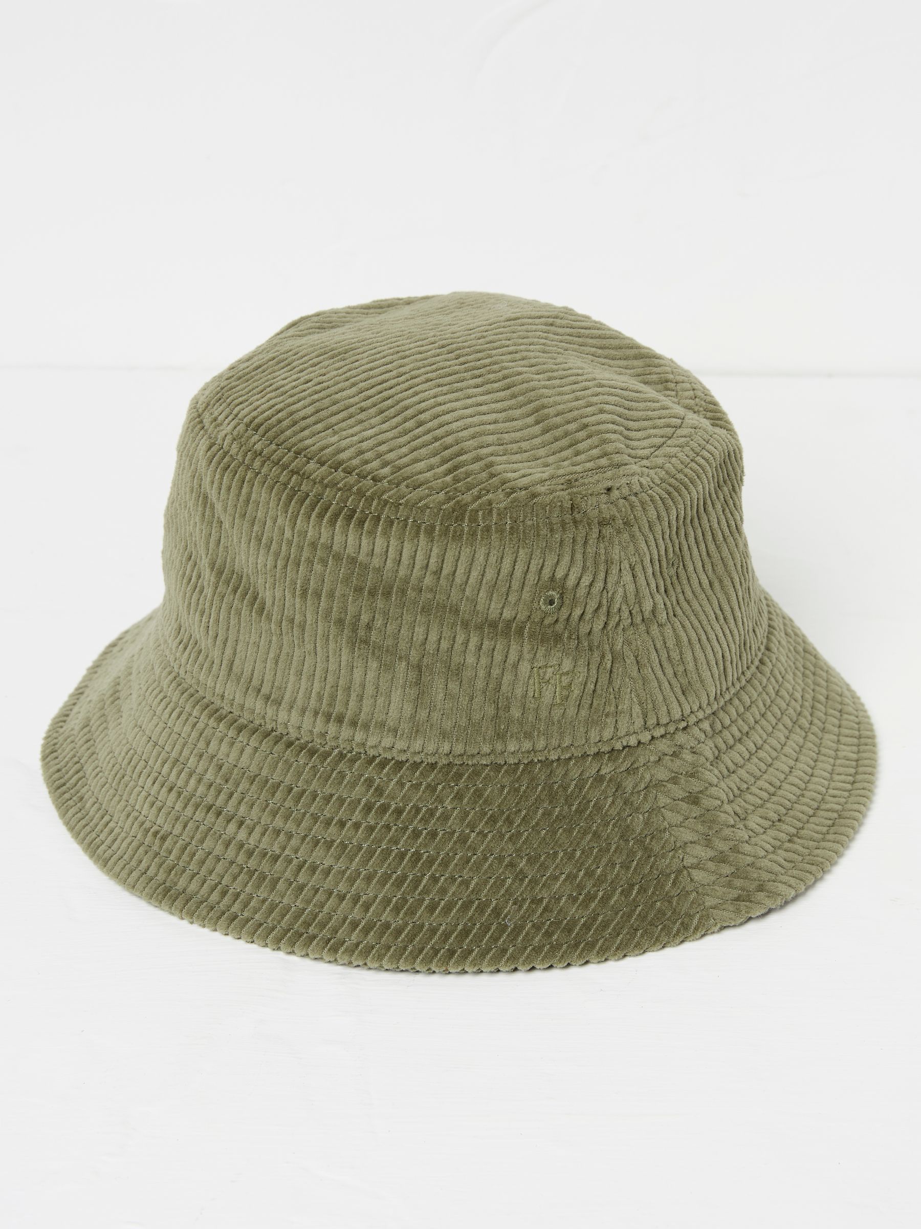 Green 100% Cotton Cord Bucket Hat FatFace
