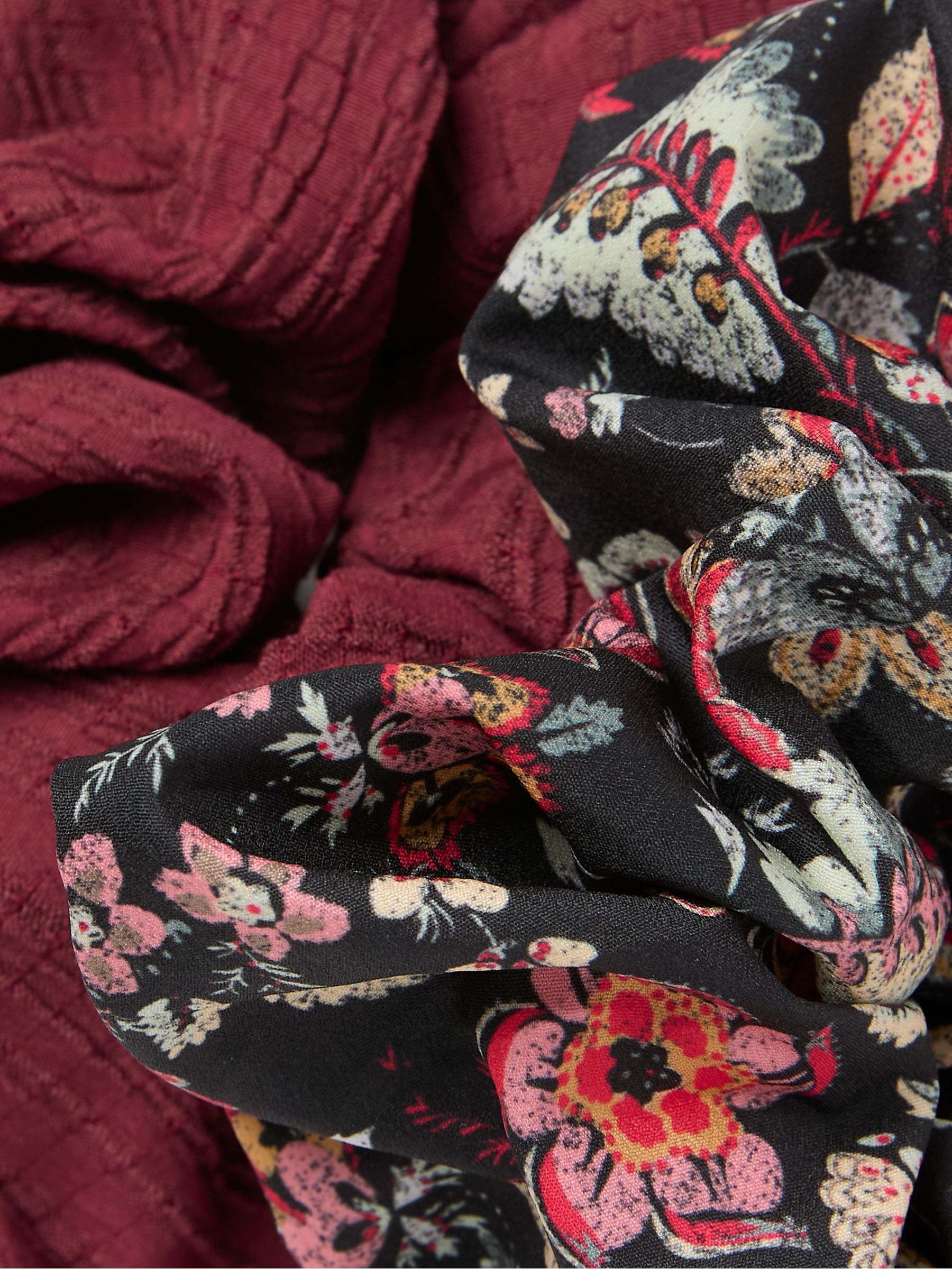 Burgundy Innocence Scrunchies 2 Pack - Image 2 of 3
