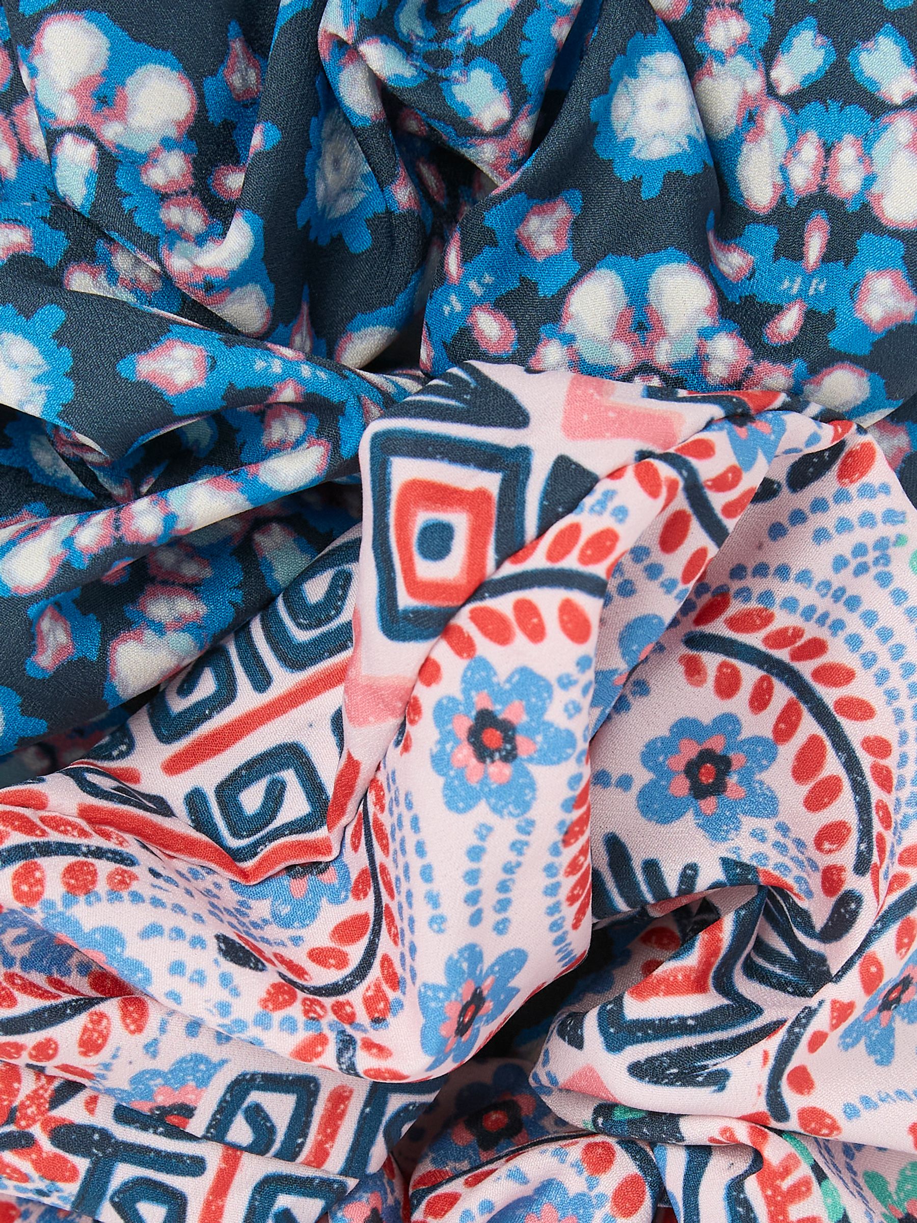 Blue Wonderment Printed Scrunchies 2 Pack - Image 2 of 2
