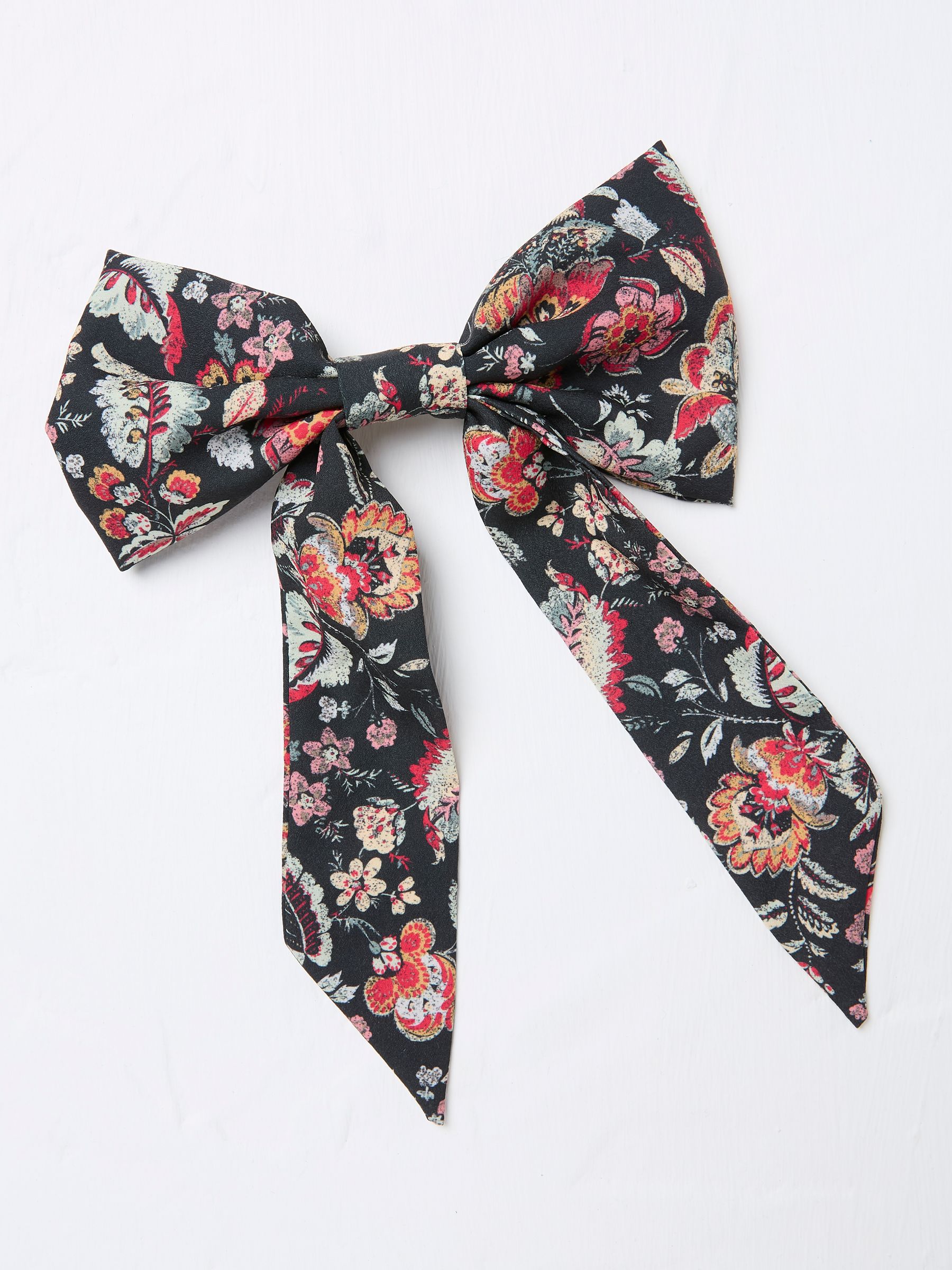 Black Printed Hair Bow - Image 2 of 3