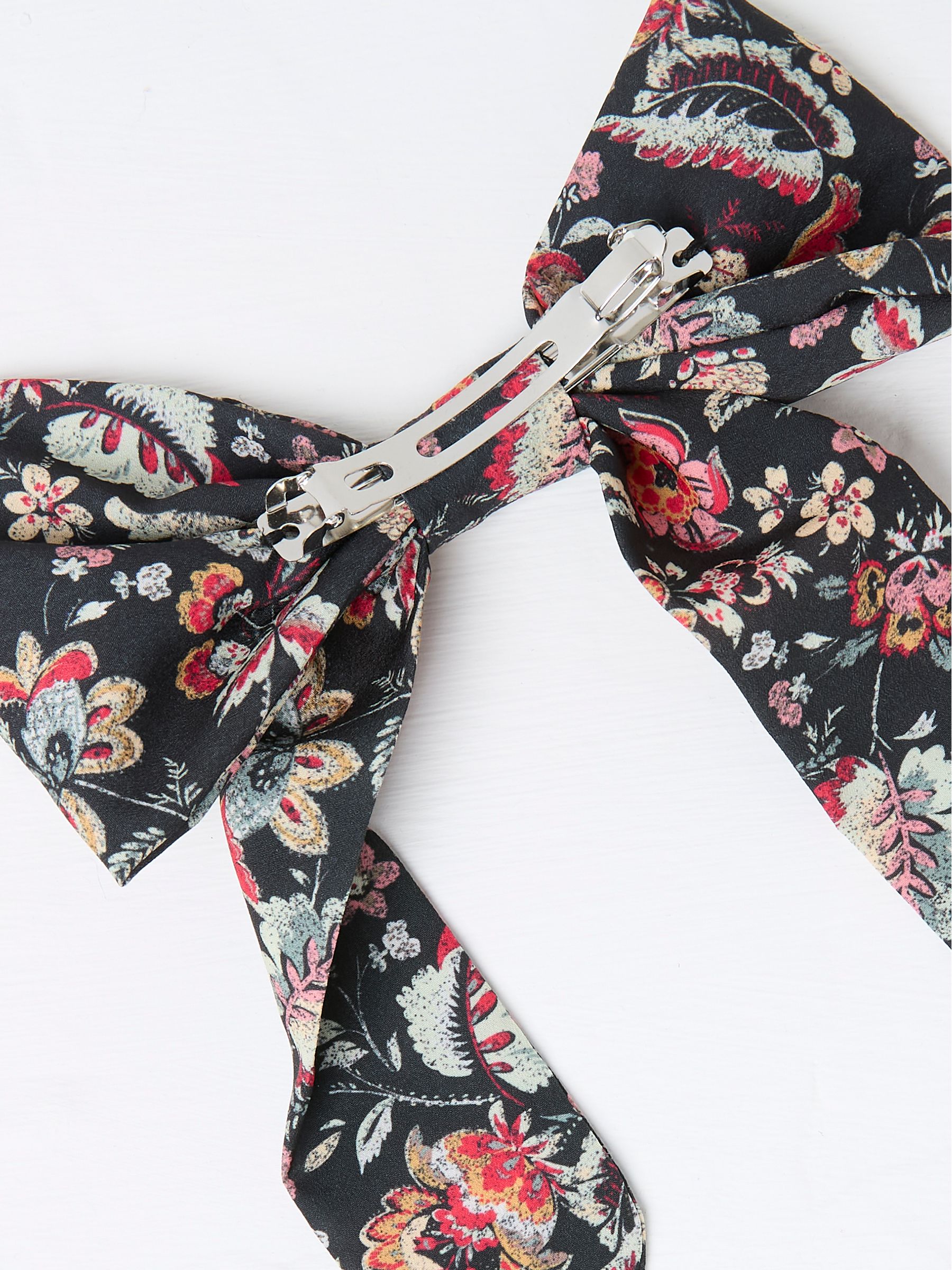 Black Printed Hair Bow - Image 3 of 3