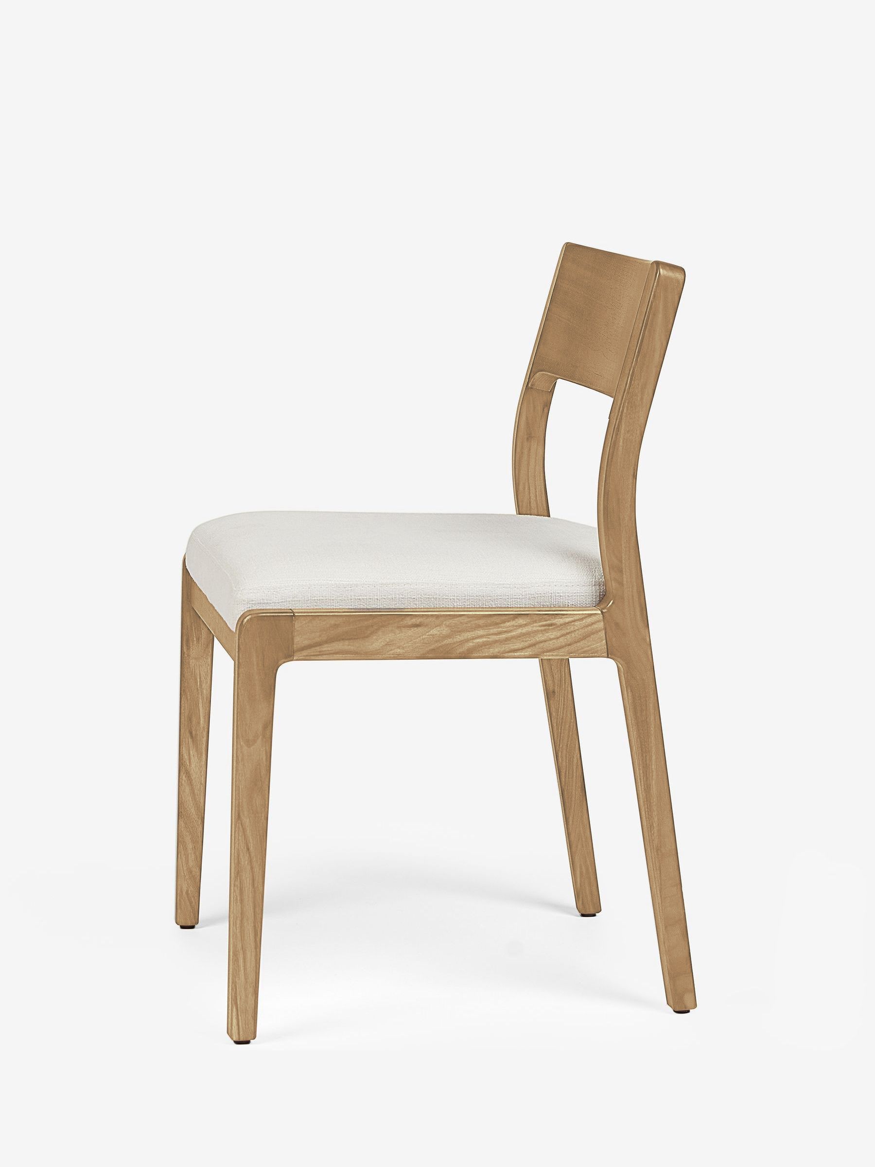 Jasper Conran London Set of 2 Oak Frame Natural Belgrave Dining Chairs - Image 4 of 7