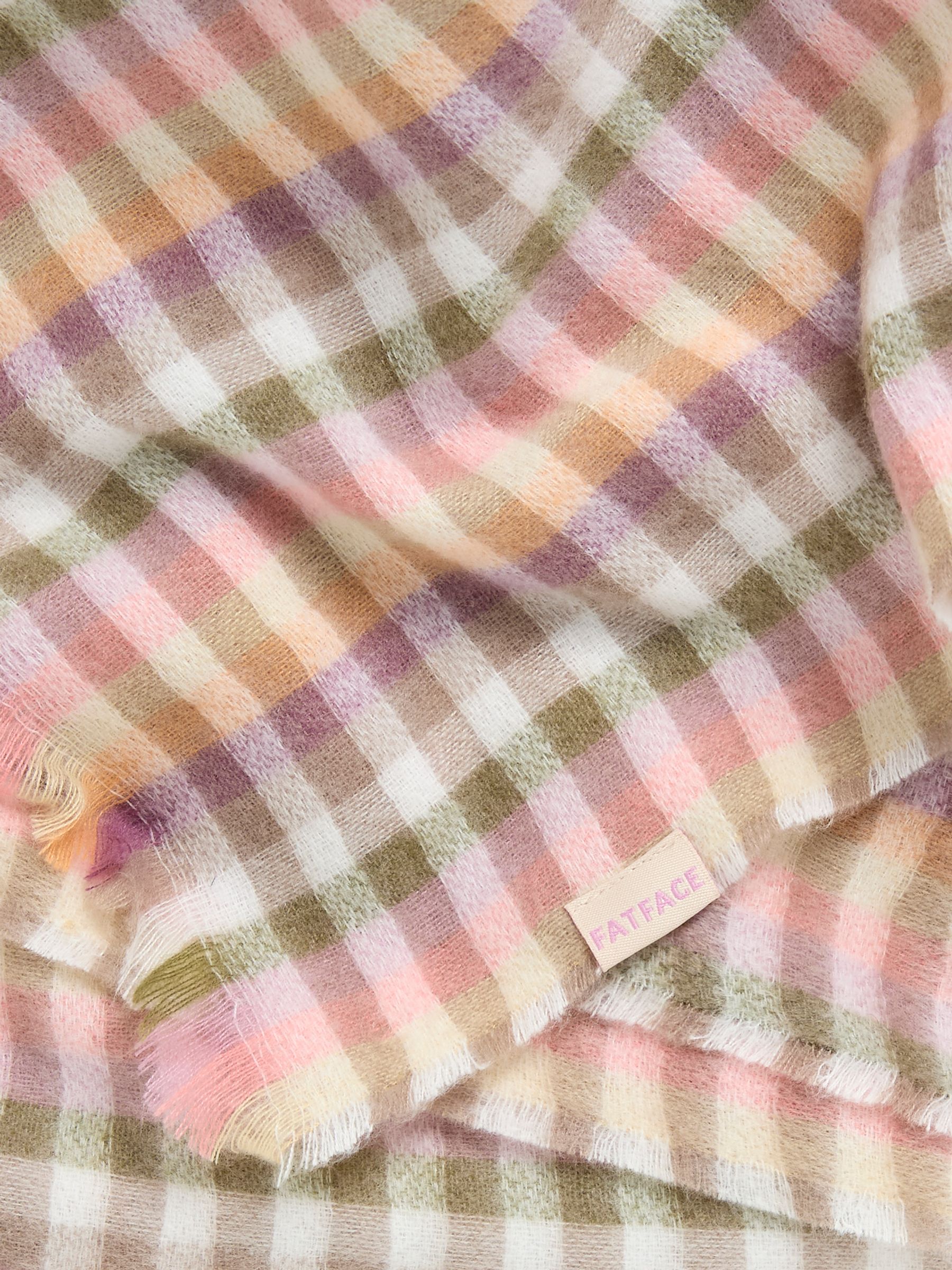 Multi Bea Gingham Scarf - Image 4 of 4