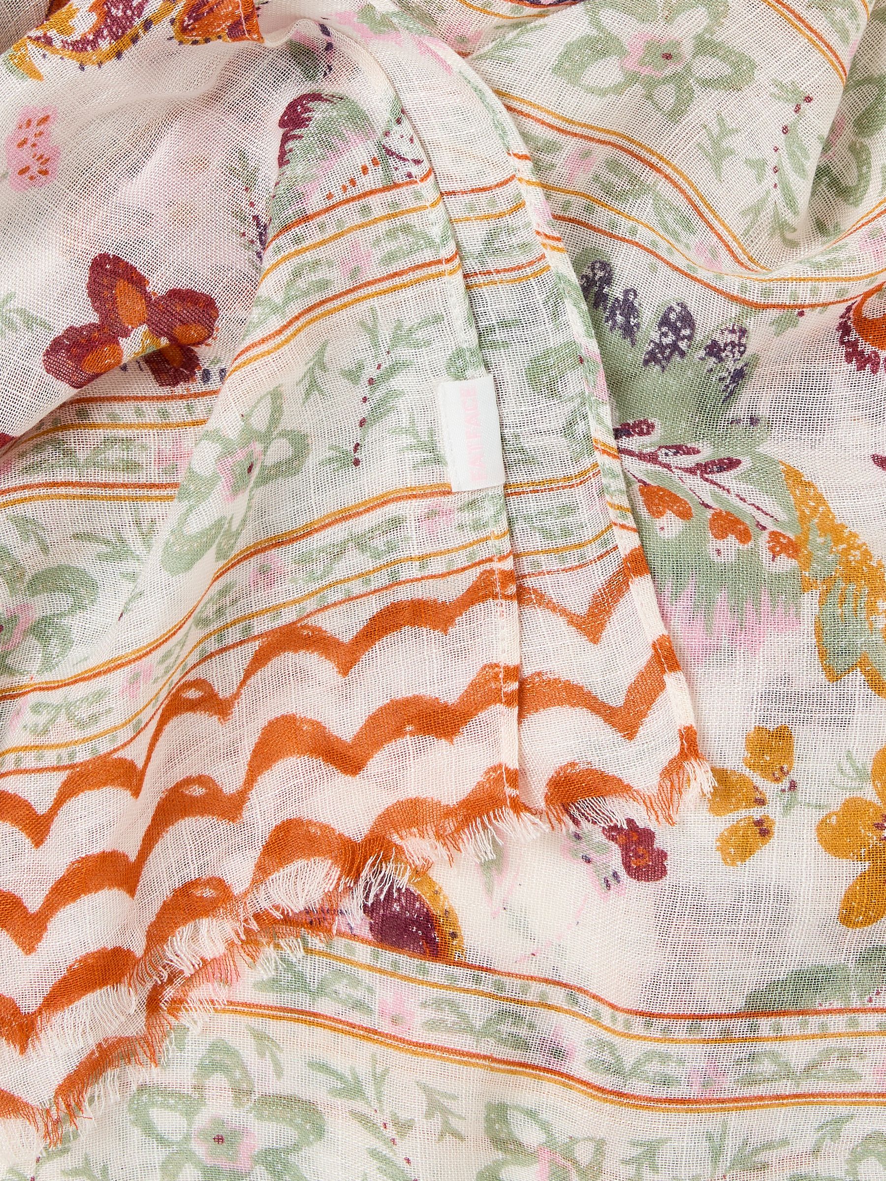Ivory Wilding Printed Lightweight Scarf - Image 2 of 2