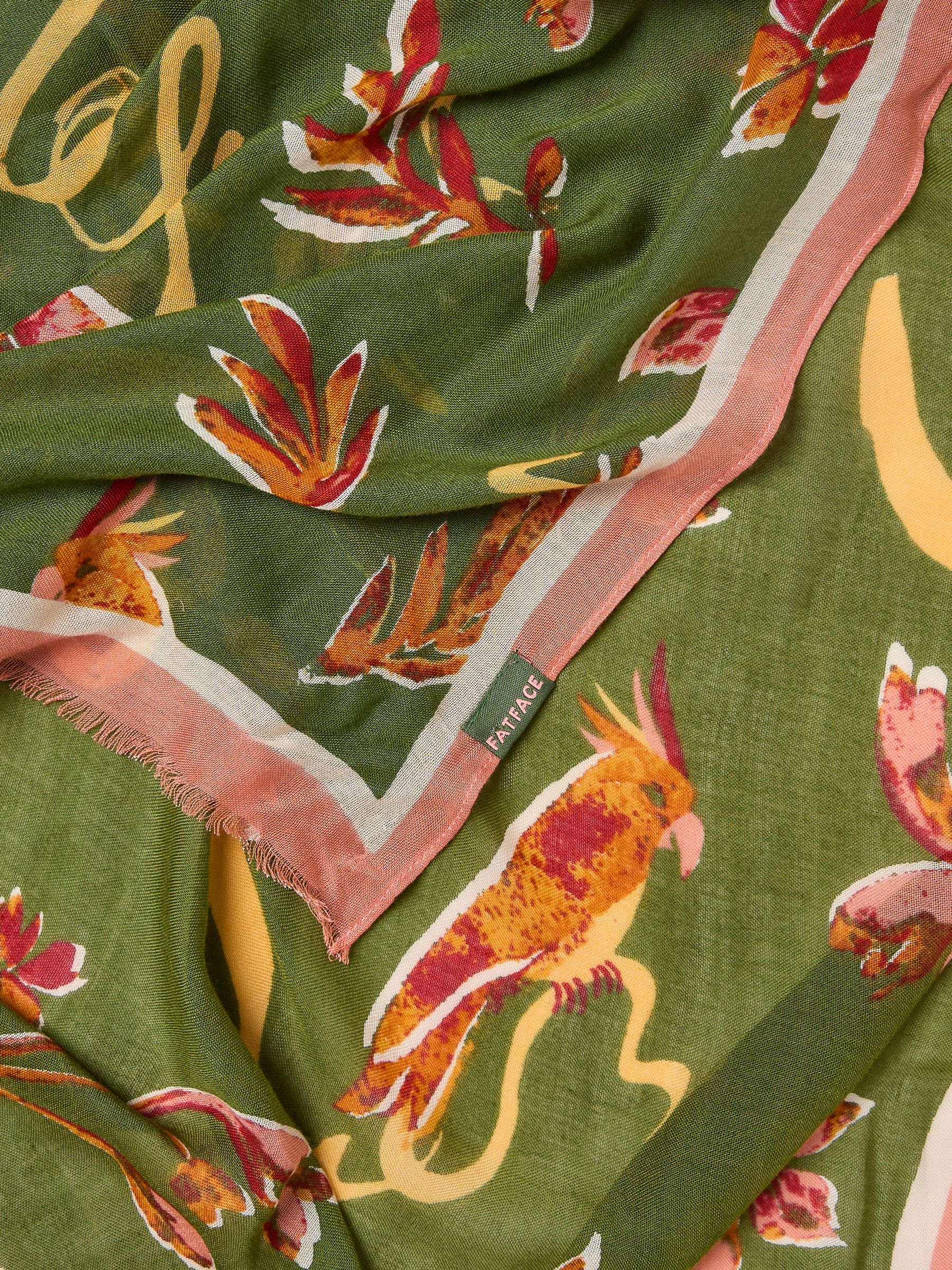 Green Wilding Printed Lightweight Scarf - Image 2 of 2