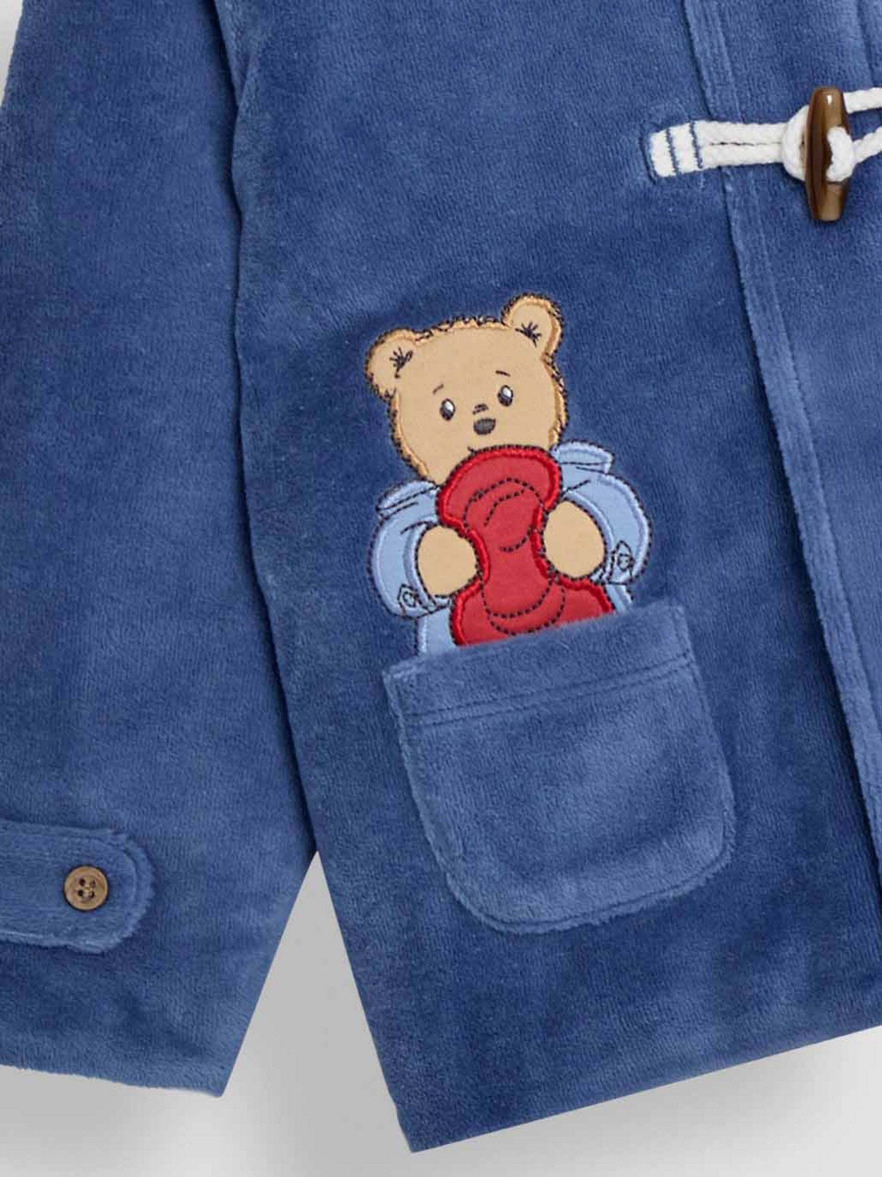 Navy Paddington Appliqué Duffle Coat - Image 4 of 4