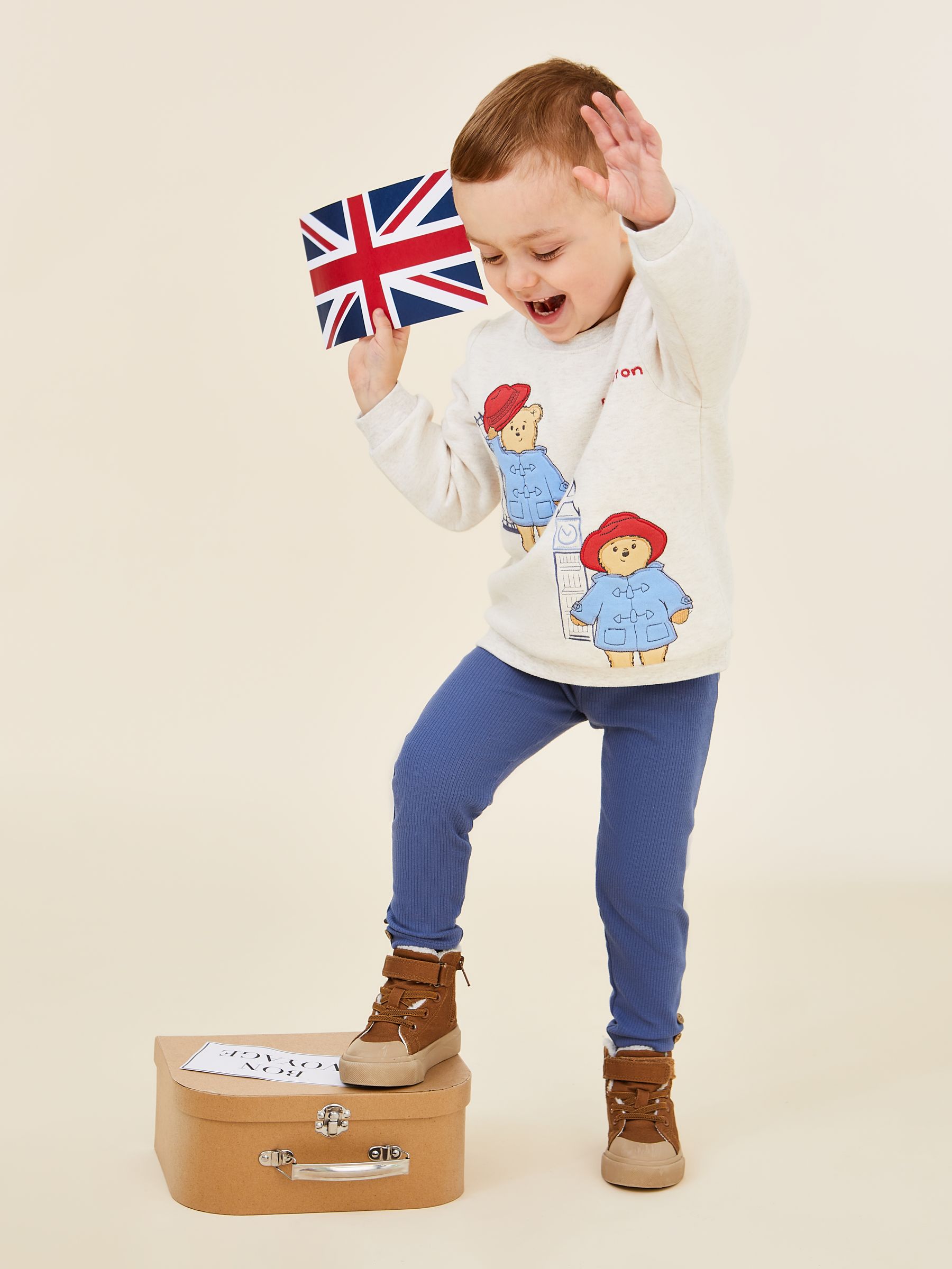 Natural Paddington Appliqué Sweatshirt & Leggings Set - Image 2 of 7