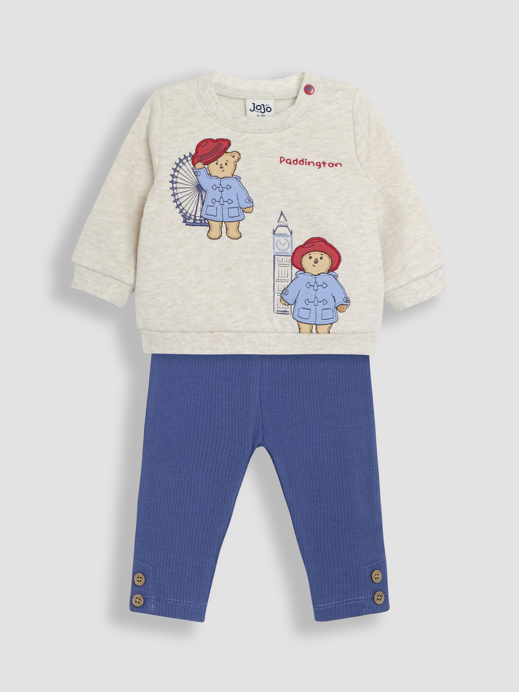 Natural Paddington Appliqué Sweatshirt & Leggings Set - Image 3 of 7
