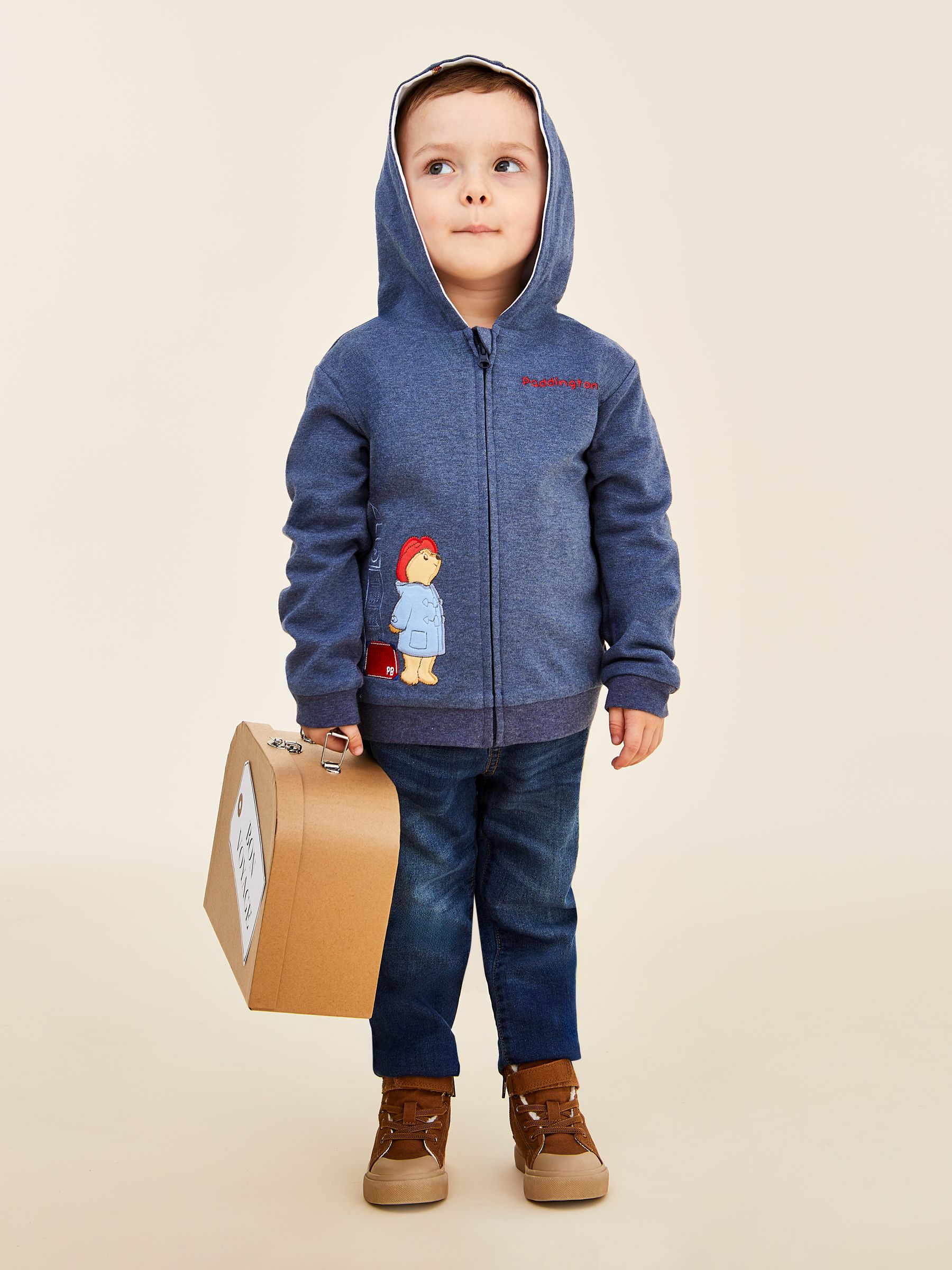 Navy Paddington Appliqué Hooded Sweatshirt - Image 2 of 8