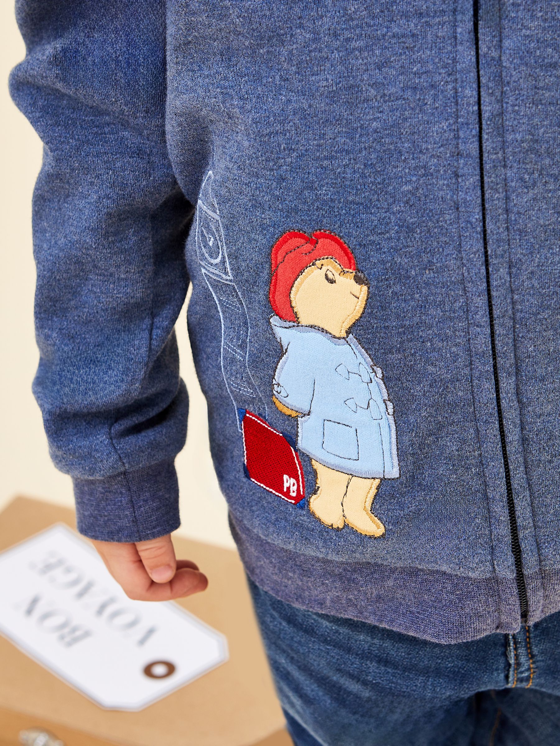 Navy Paddington Appliqué Hooded Sweatshirt - Image 4 of 8