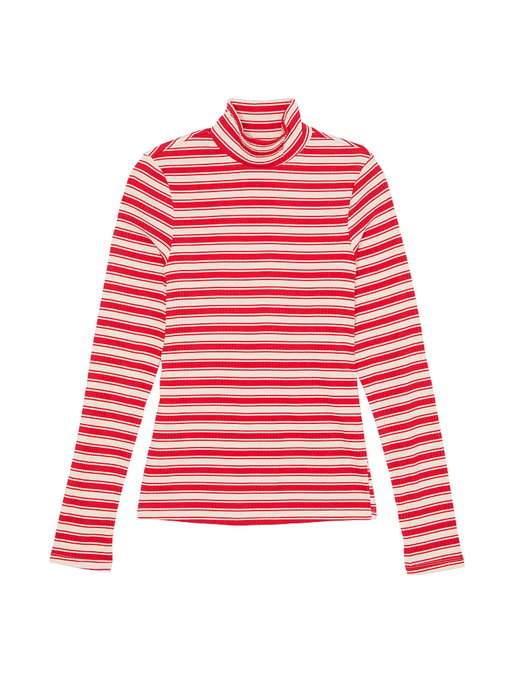 Red Pepper Stripe Ribbed Long Sleeve T-Shirt - Image 3 of 3