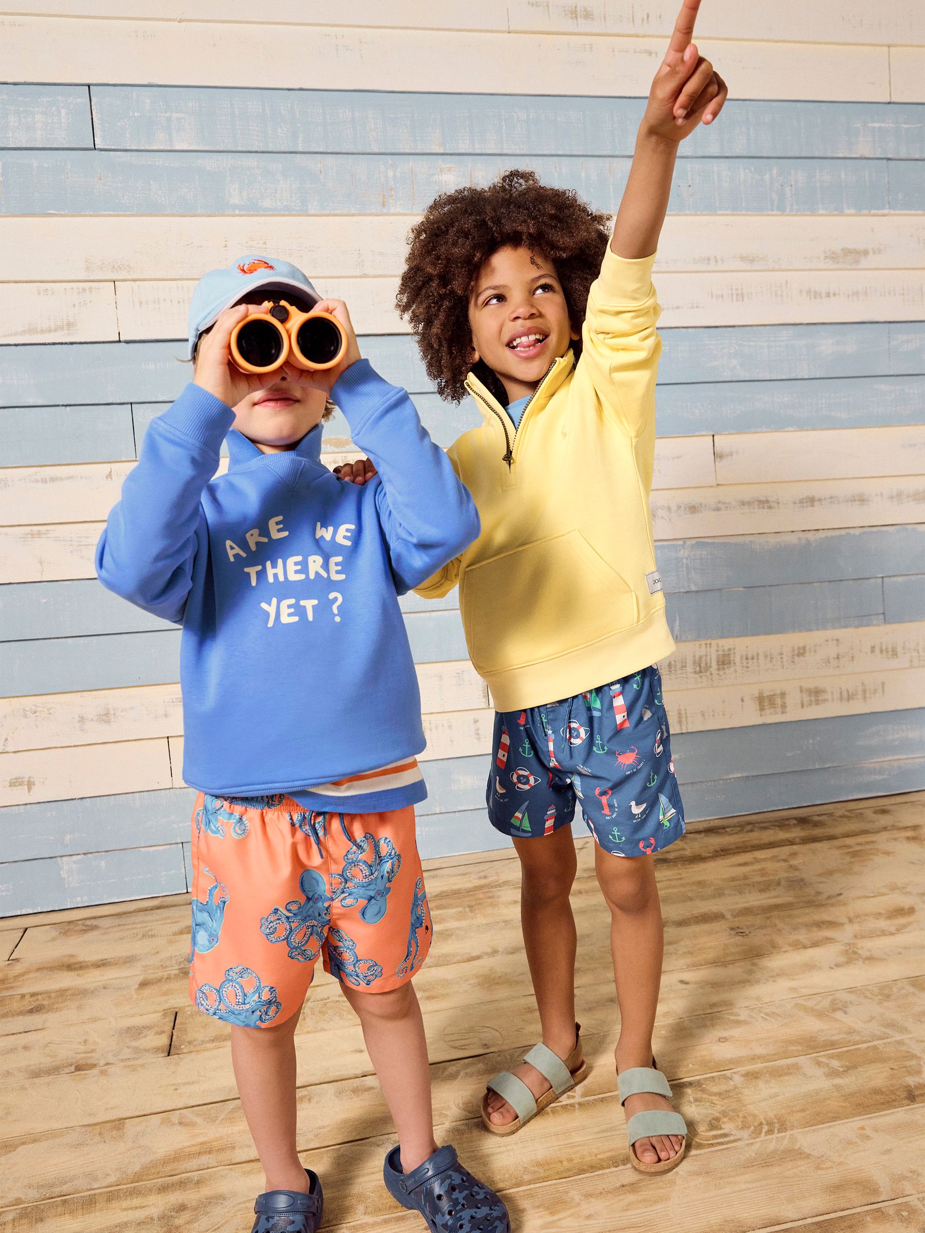 Ocean Blue Printed Swim Shorts - Image 2 of 6