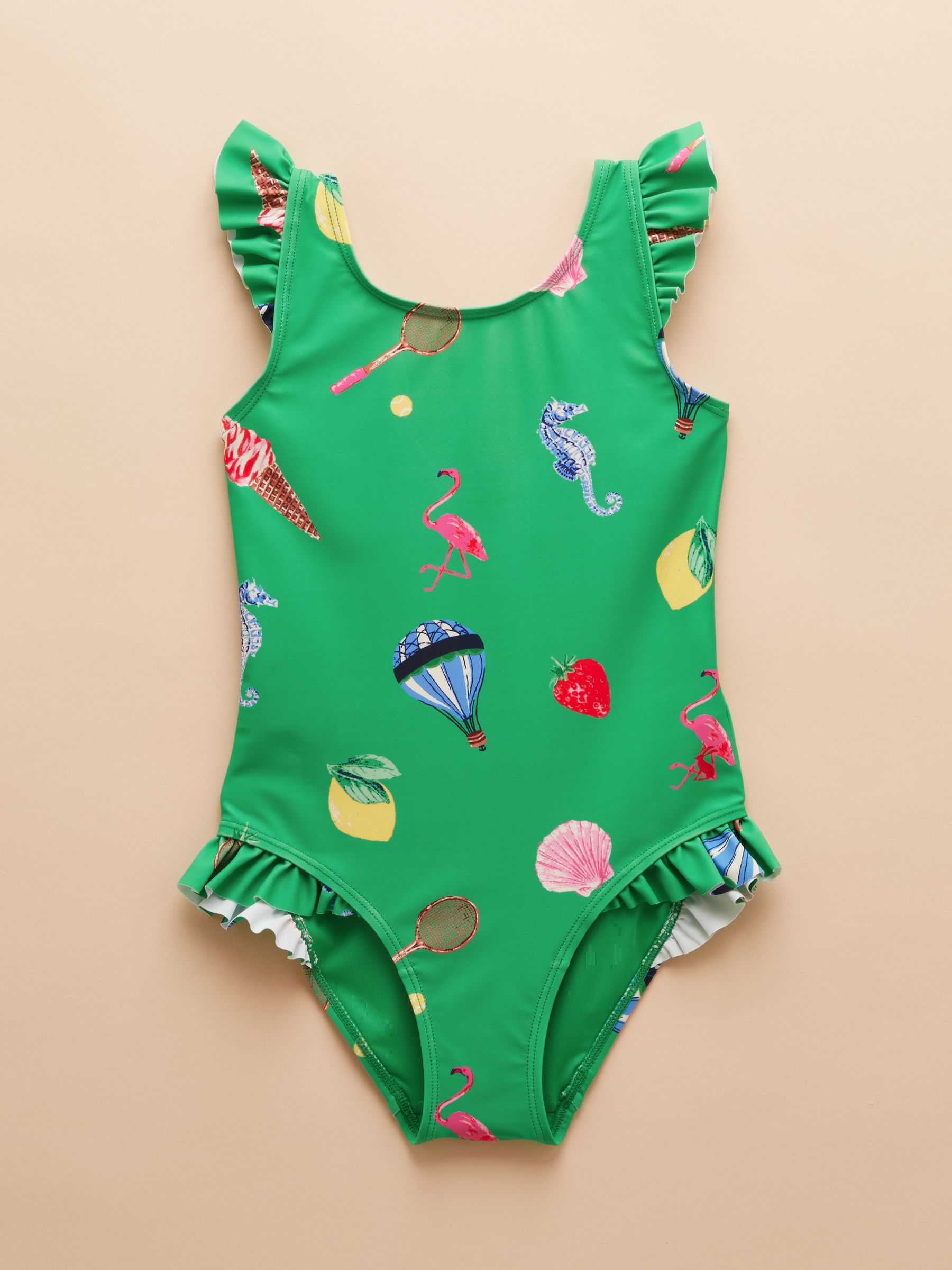 Splash Green Printed Swimsuit - Image 1 of 4