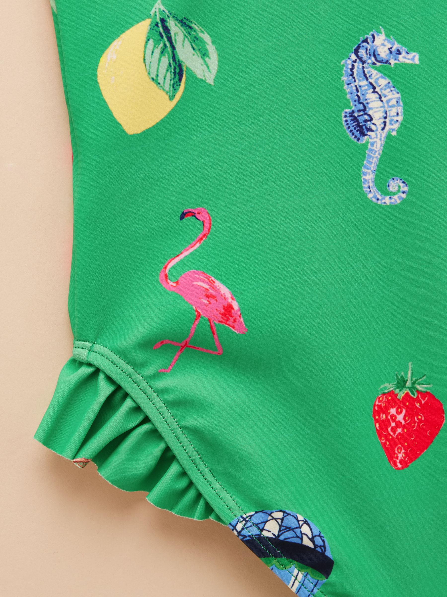 Splash Green Printed Swimsuit - Image 3 of 4