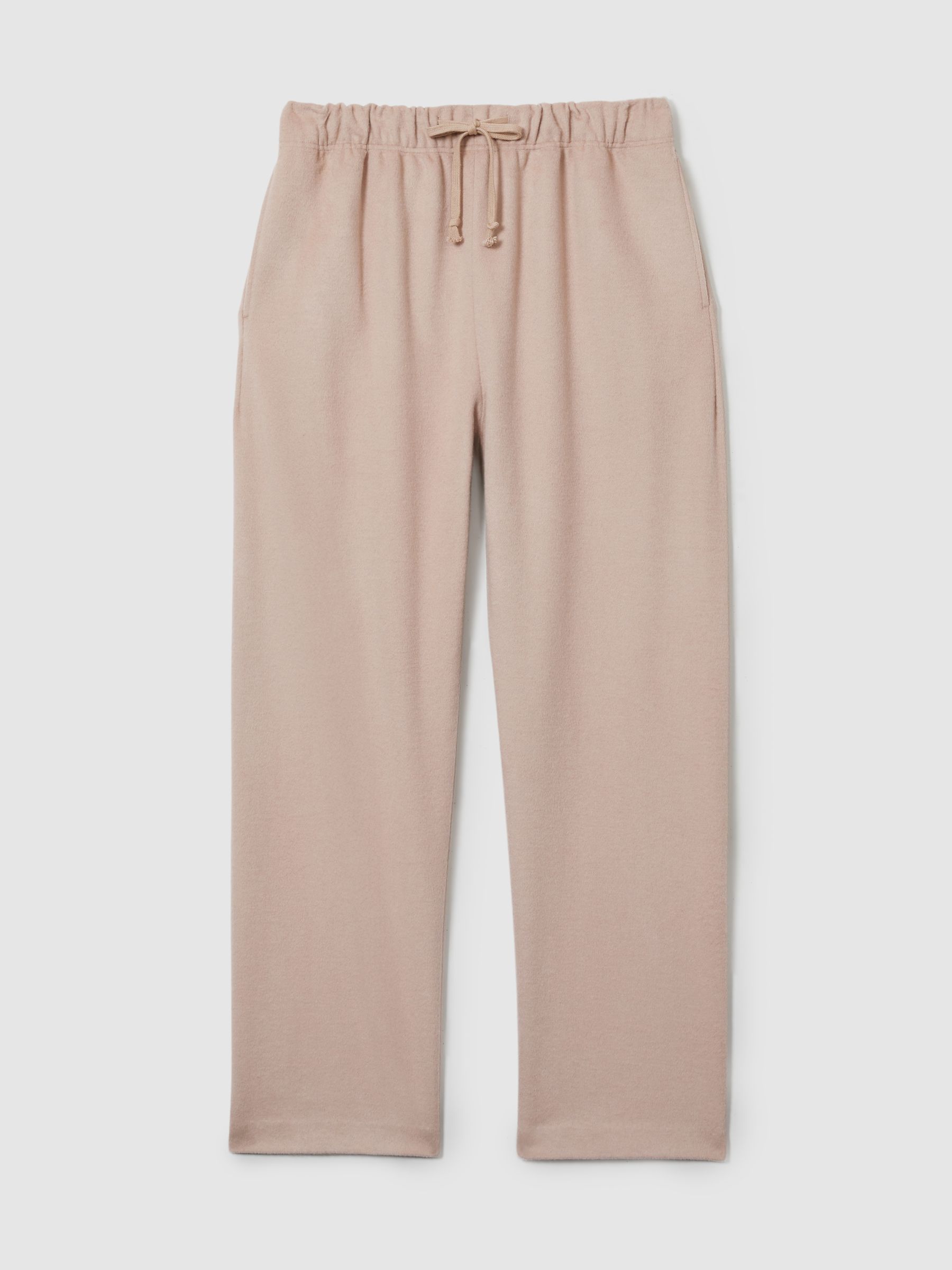 Reiss | Les 100 Ciels Merino and Silk Joggers in Neutral - Image 2 of 6