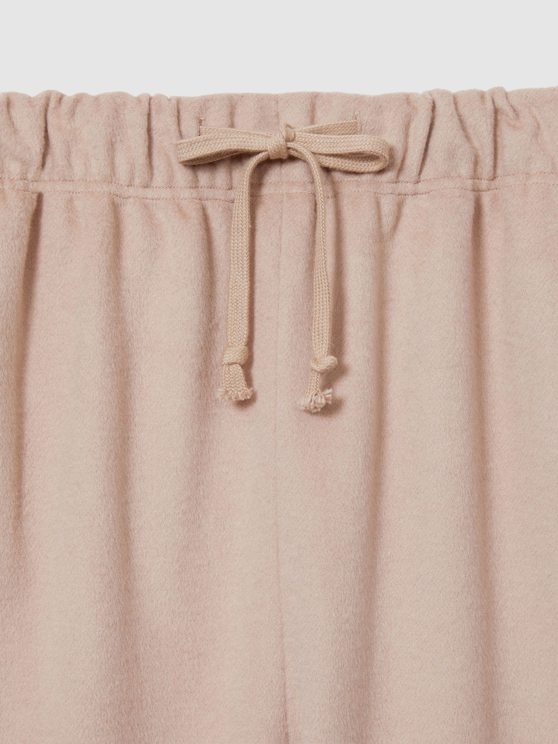 Reiss | Les 100 Ciels Merino and Silk Joggers in Neutral - Image 5 of 6