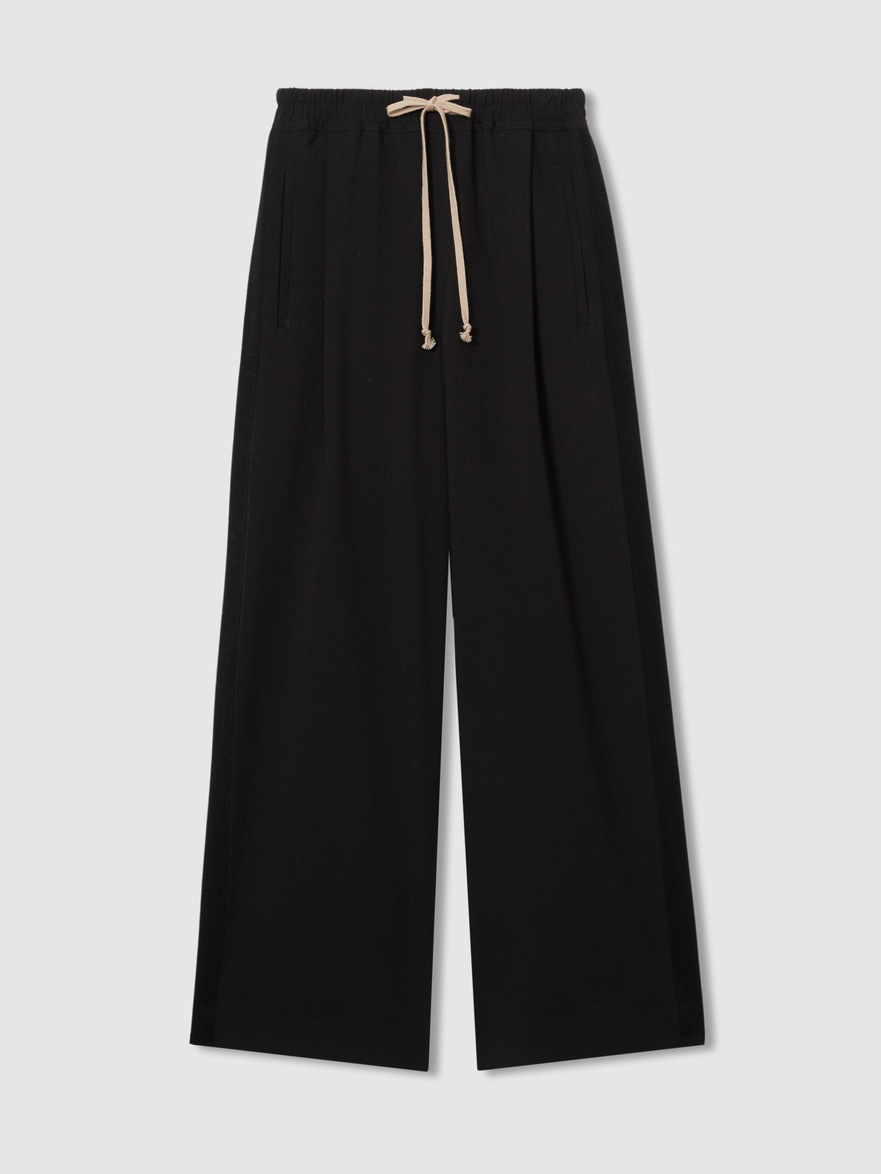 Reiss | Les 100 Ciels Twill Trousers with Wool in Black - Image 2 of 7