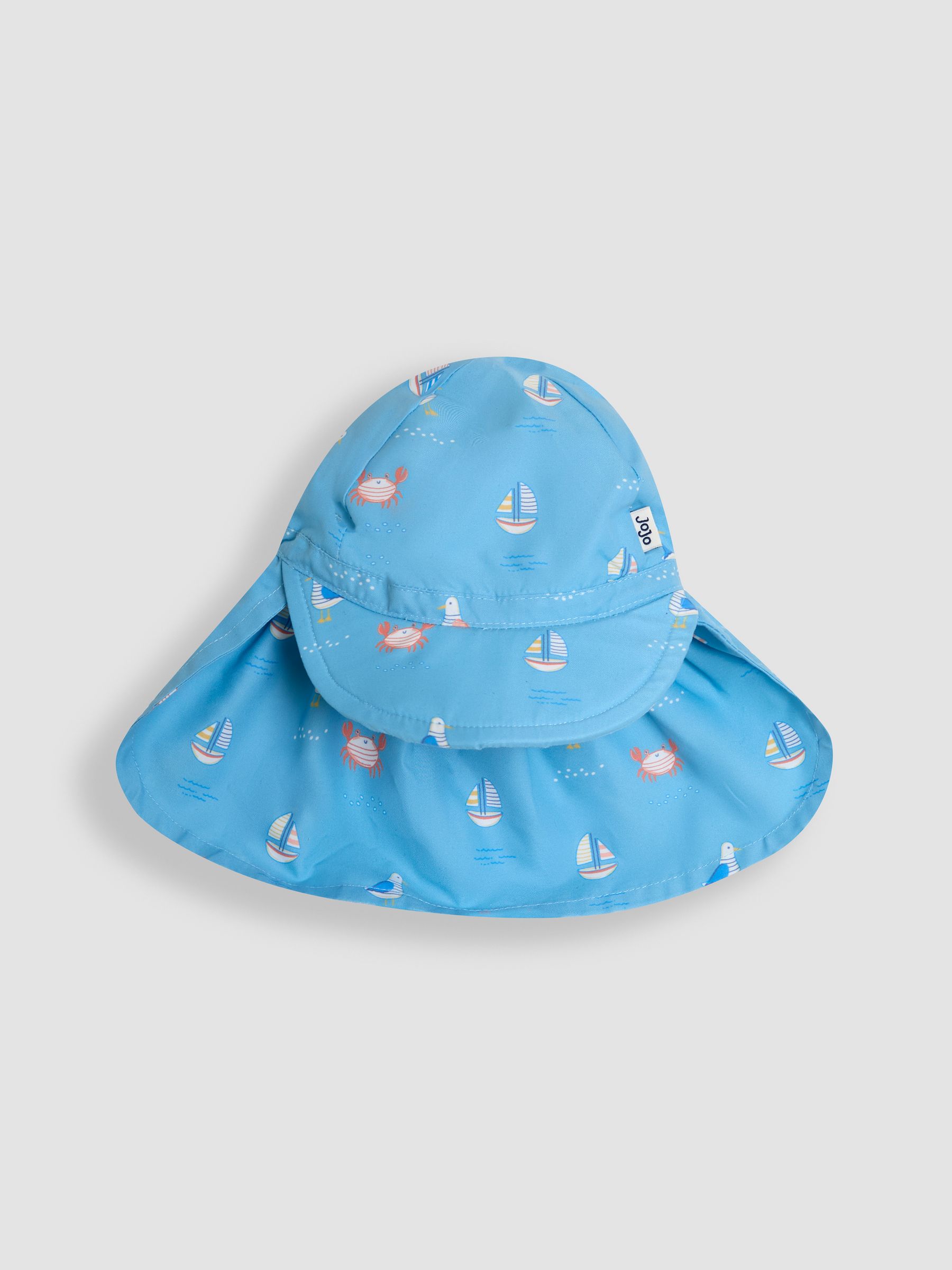 Blue Flap Sun Hat - Image 2 of 3