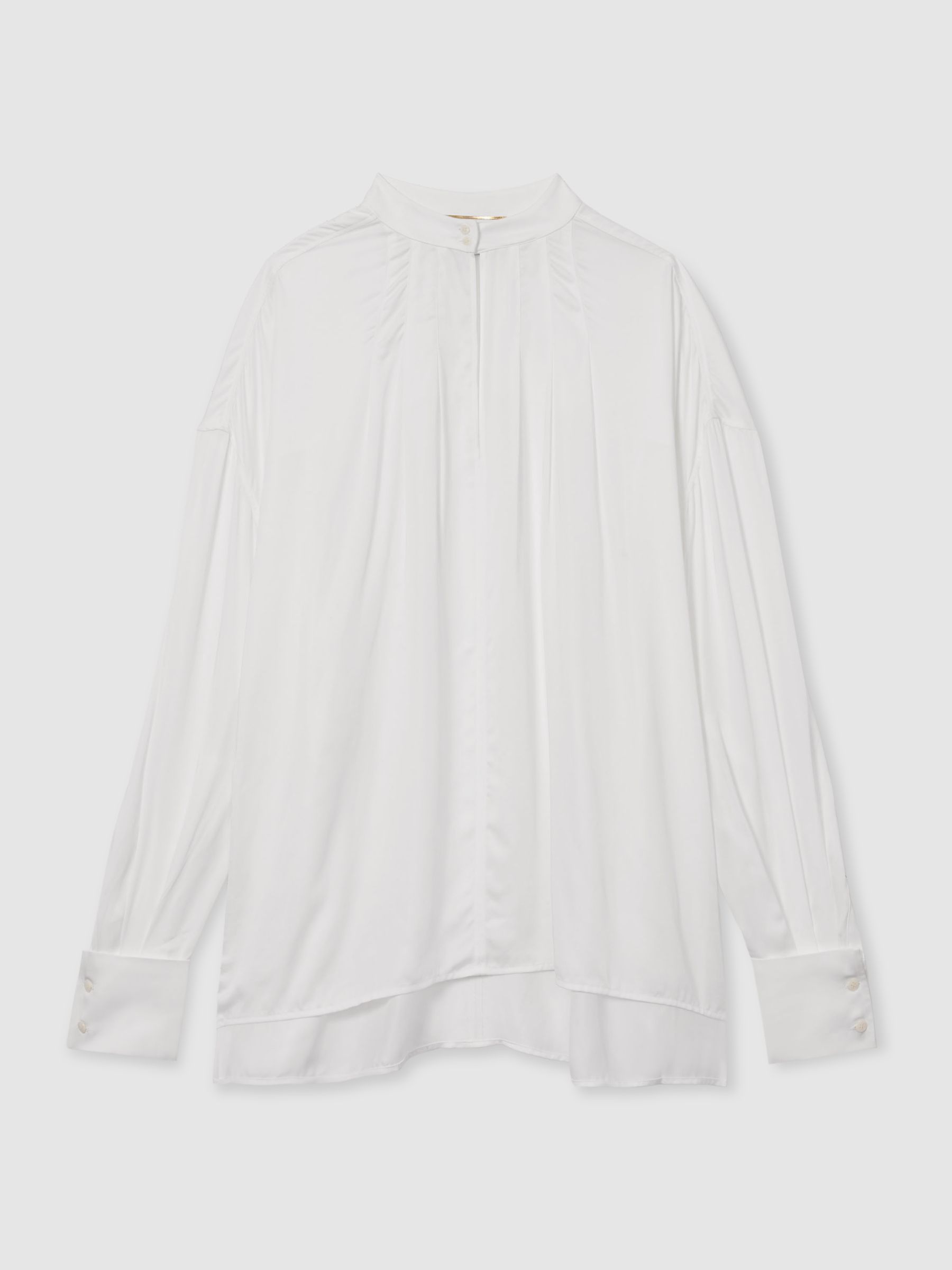 Atelier Keyhole-Neck Top in Off White - Image 2 of 7