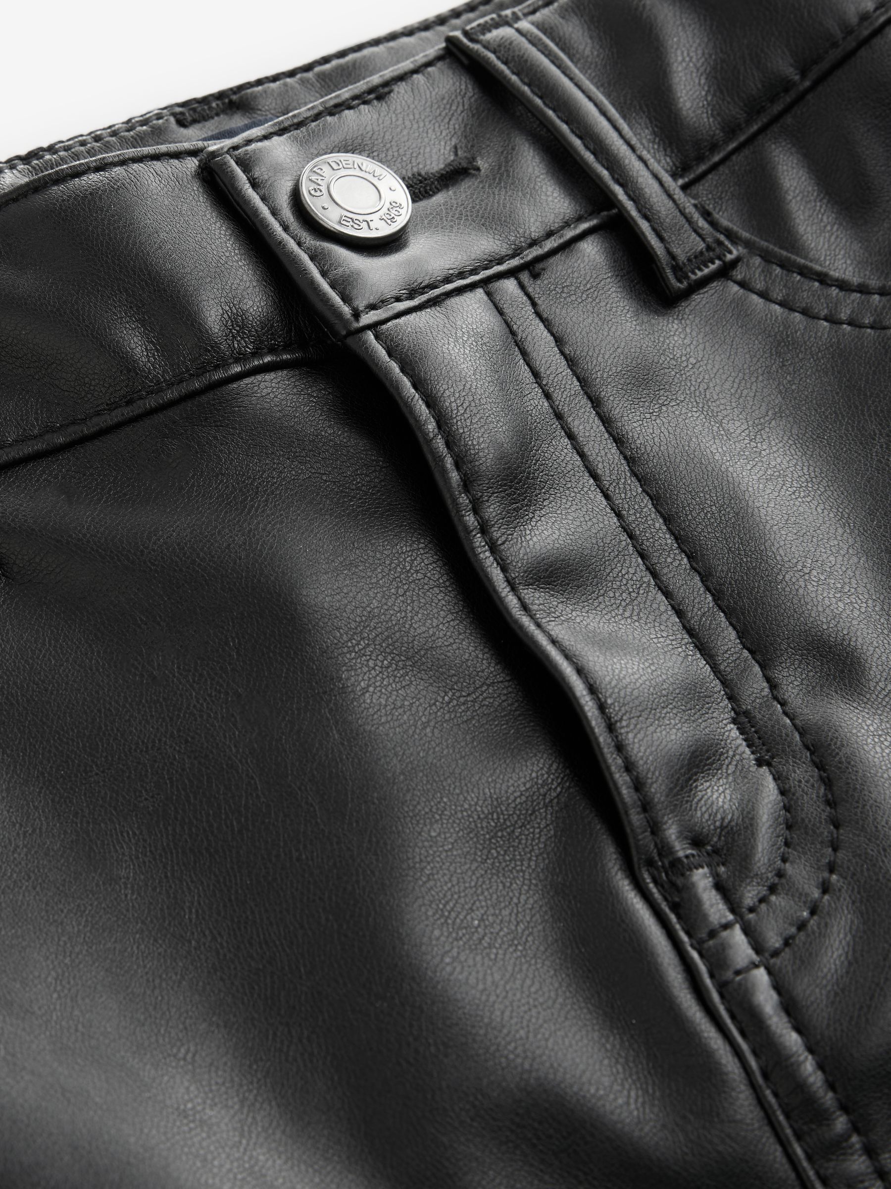 Black Faux Leather Mini Skirt (4-13yrs) - Image 3 of 4