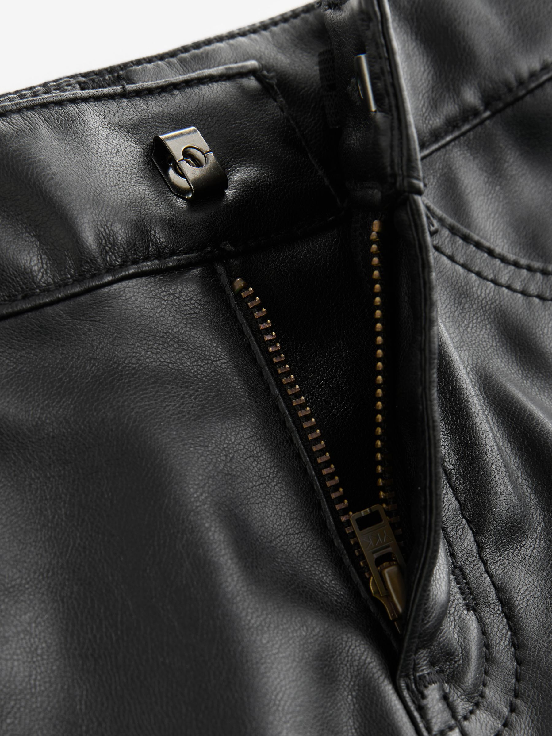 Black Faux Leather Mini Skirt (4-13yrs) - Image 4 of 4
