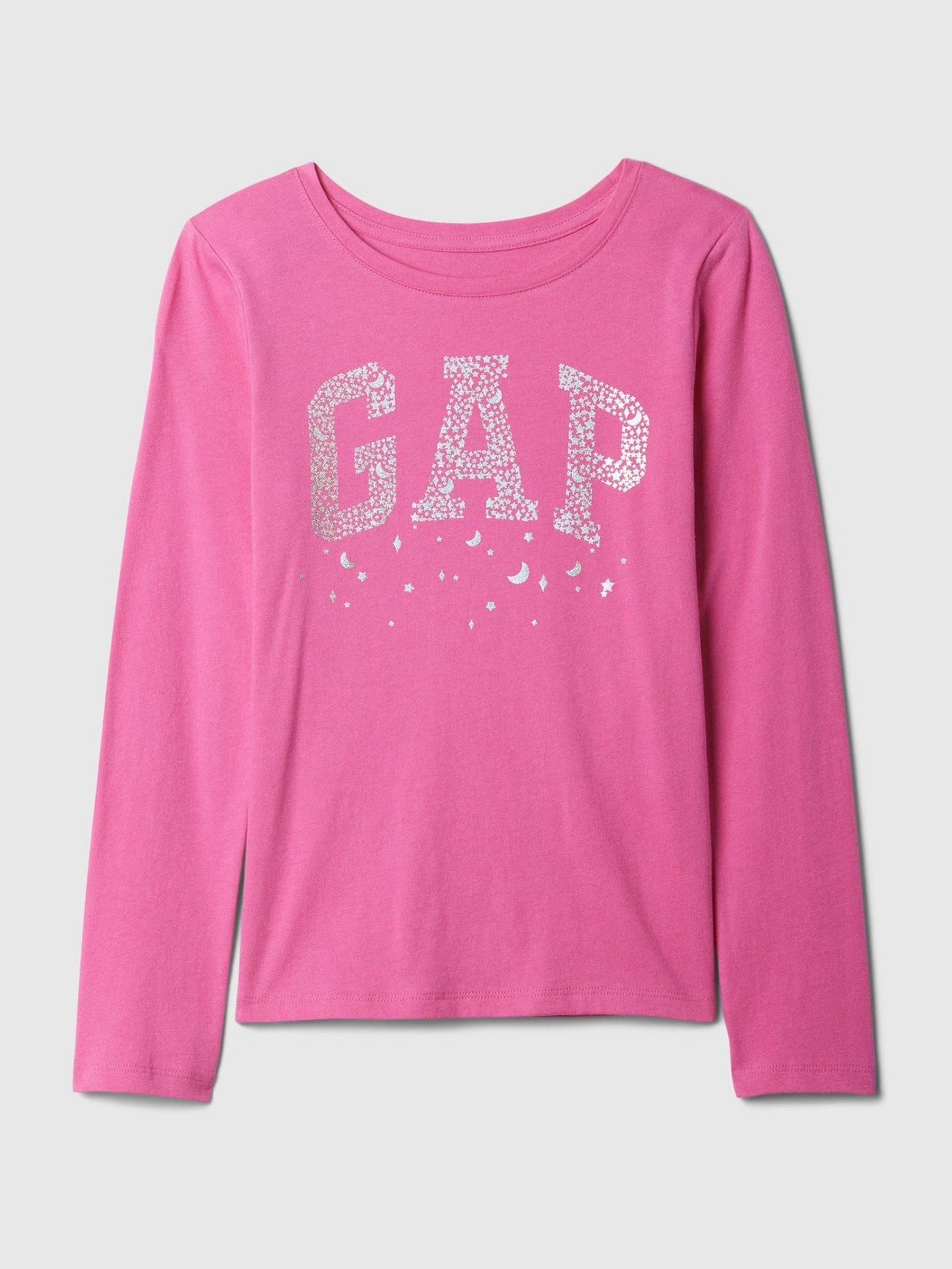 Pink Glow In The Dark Halloween Graphic Long Sleeve T-Shirt - Image 1 of 6