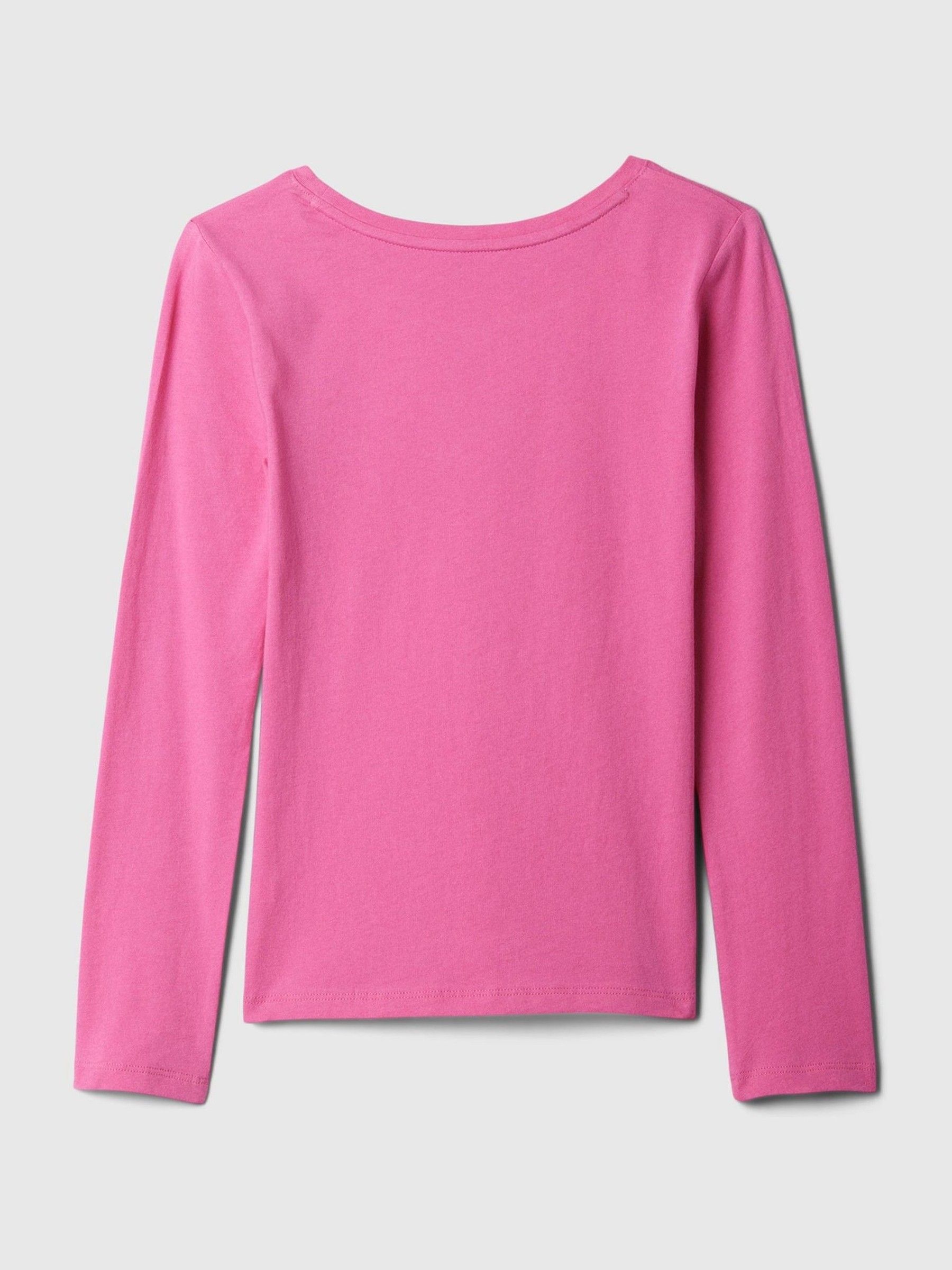 Pink Glow In The Dark Halloween Graphic Long Sleeve T-Shirt - Image 3 of 6