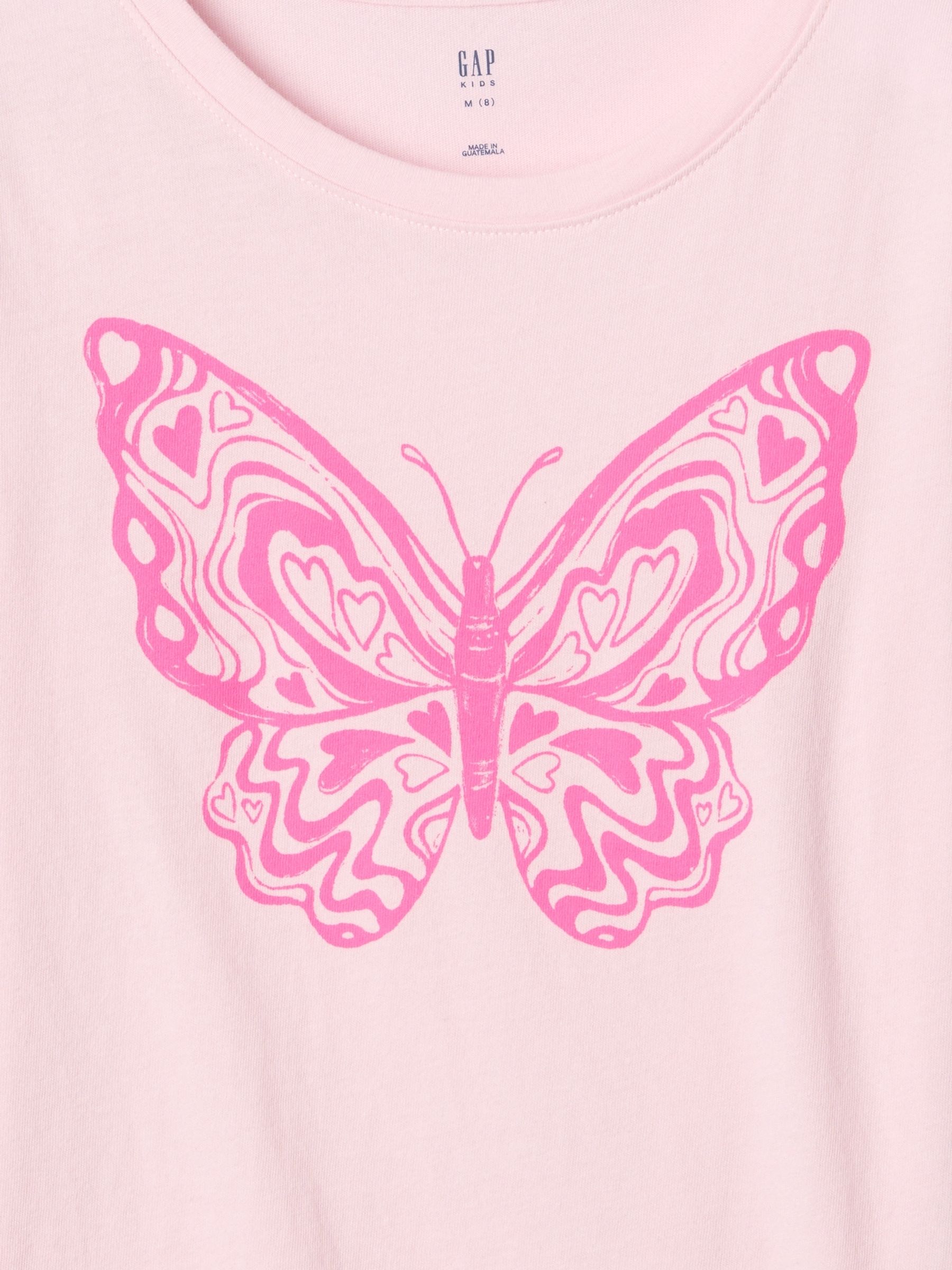 Light Pink Bow Glow In The Dark Halloween Graphic Long Sleeve T-Shirt - Image 6 of 6