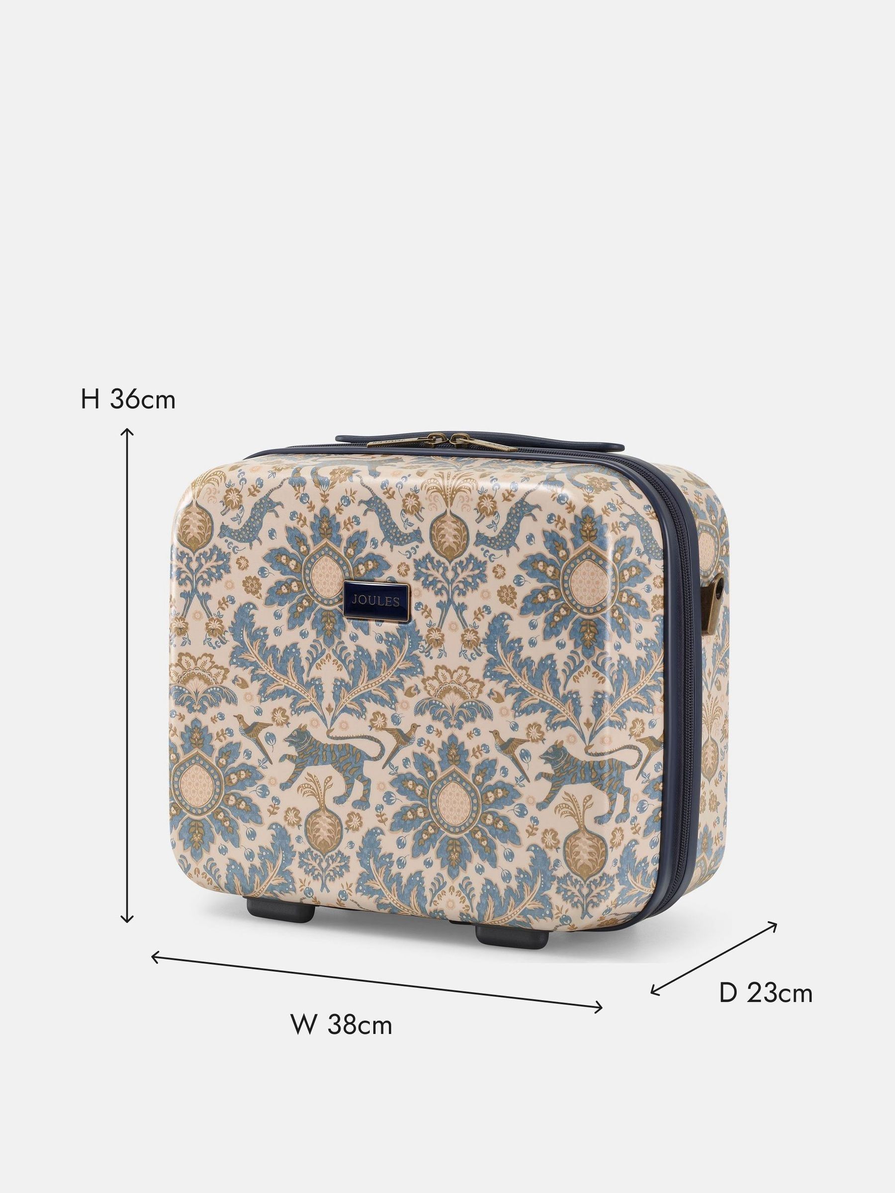 Damask Print Hard Shell Vanity Case - Image 3 of 10
