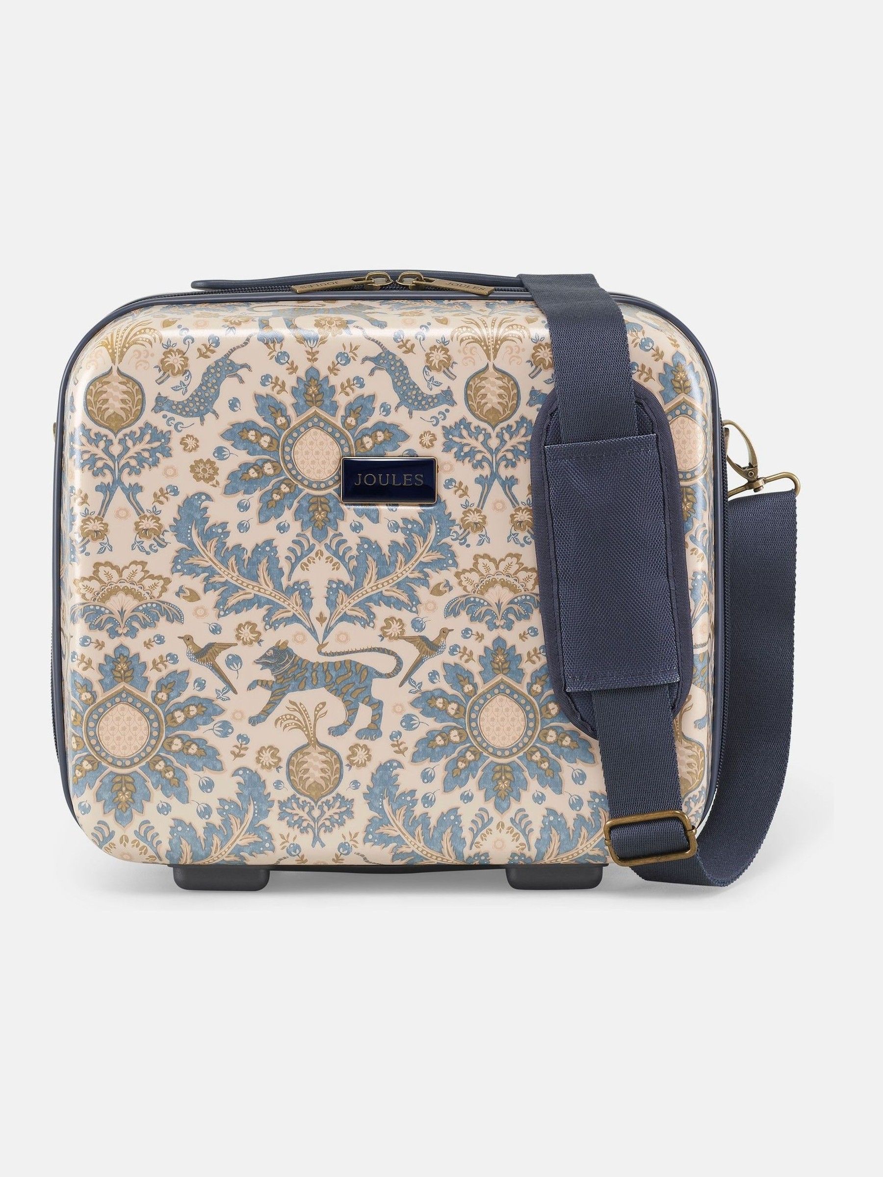 Damask Print Hard Shell Vanity Case - Image 5 of 10