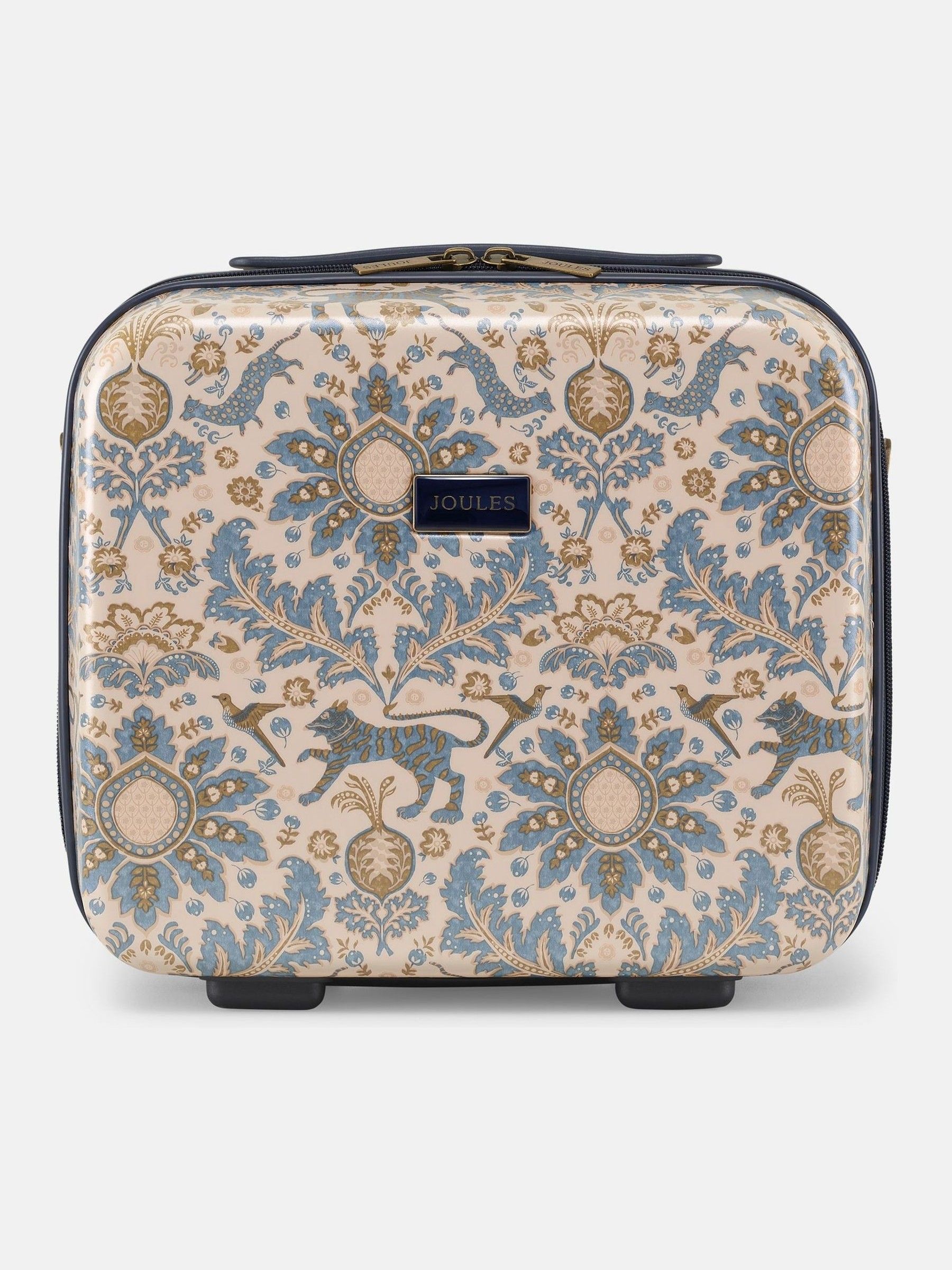 Damask Print Hard Shell Vanity Case - Image 6 of 10
