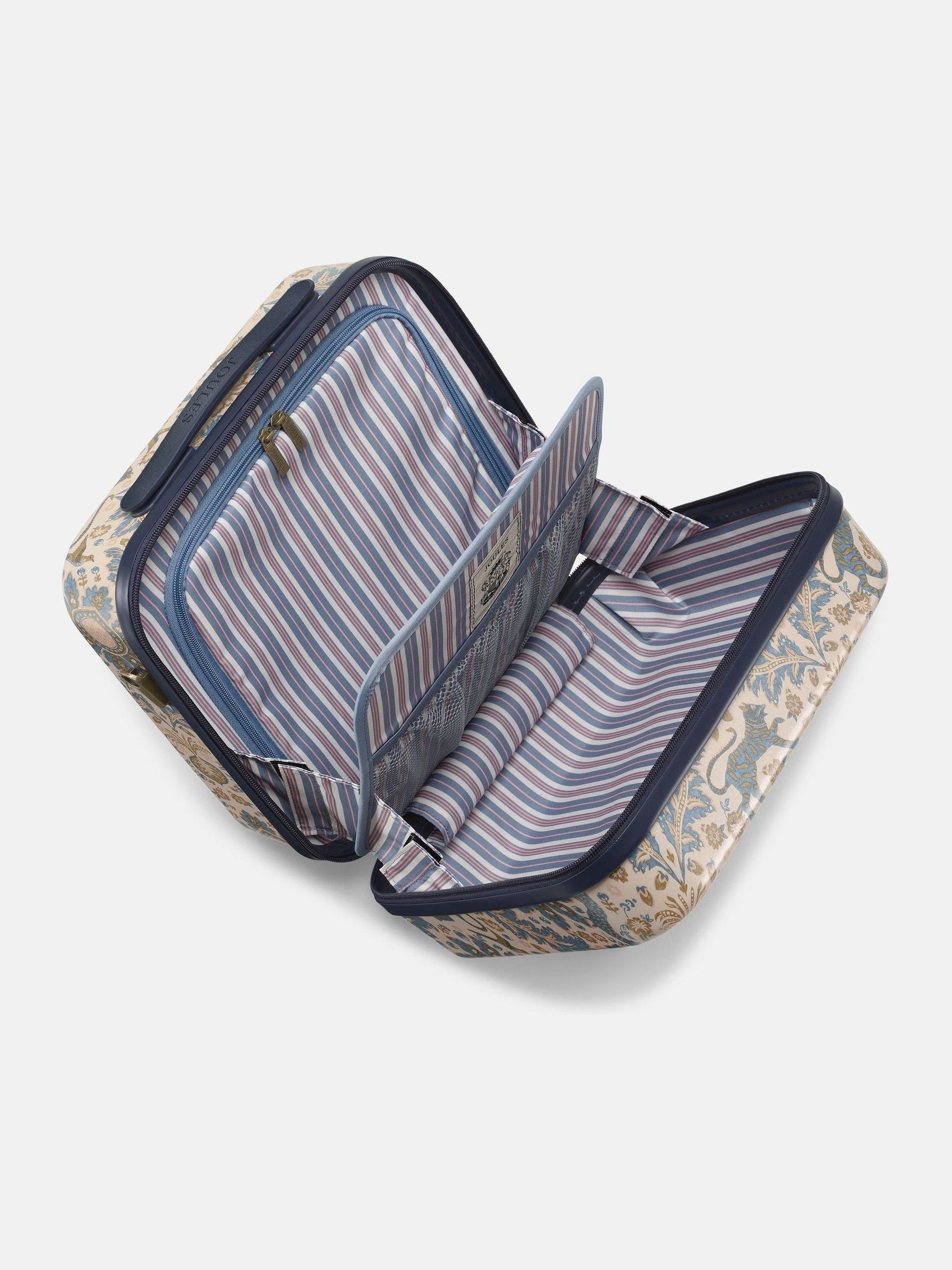 Damask Print Hard Shell Vanity Case - Image 8 of 10