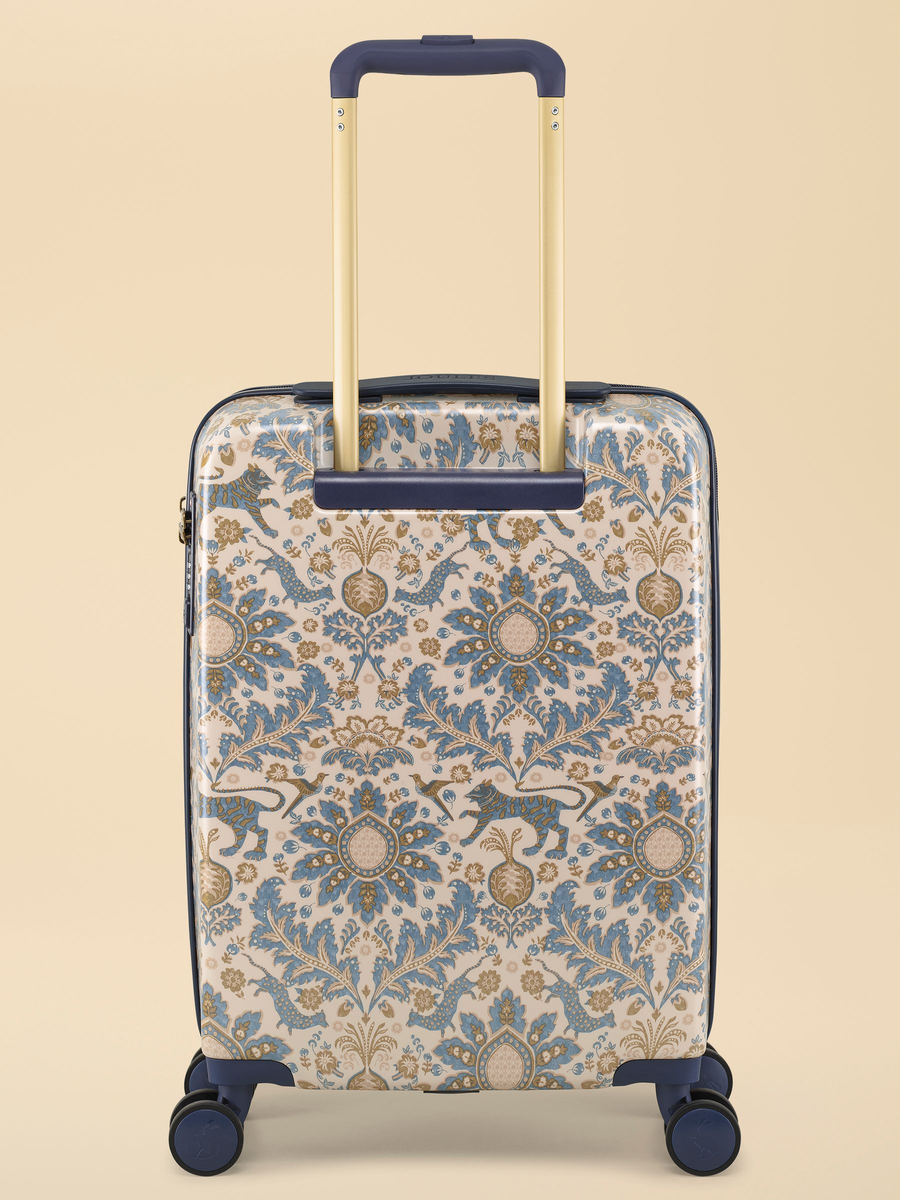 Damask Print Cabin Four Wheel Hard Shell Suitcase | Joules