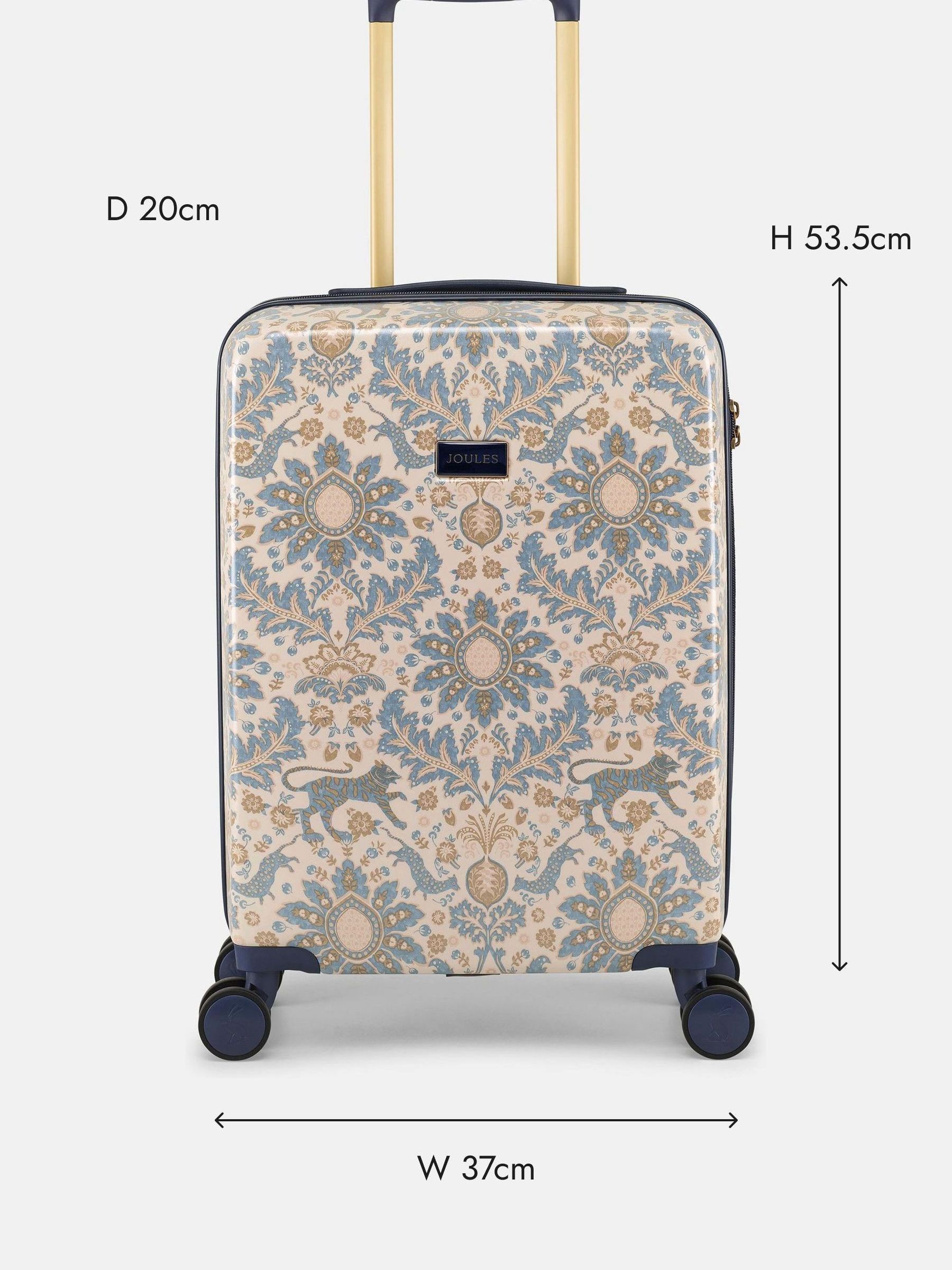 Damask Print Cabin Four Wheel Hard Shell Suitcase - Image 3 of 9