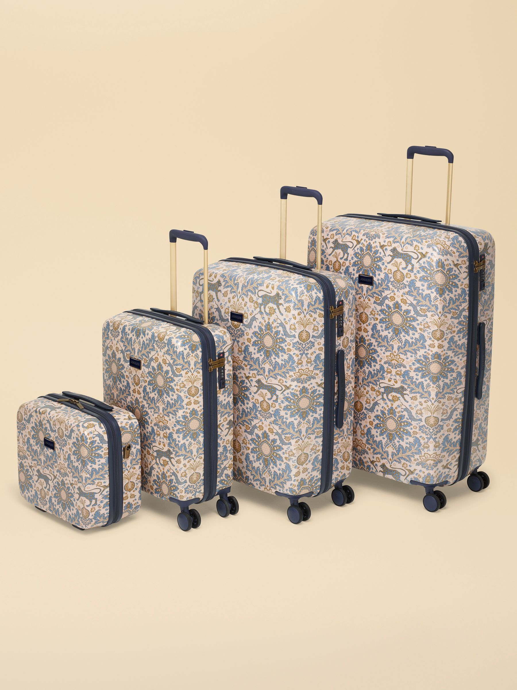 Damask Print Four Wheel Hard Shell Suitcase - Image 7 of 7 Damask Print Four Wheel Hard Shell Suitcase - Image 7 of 7