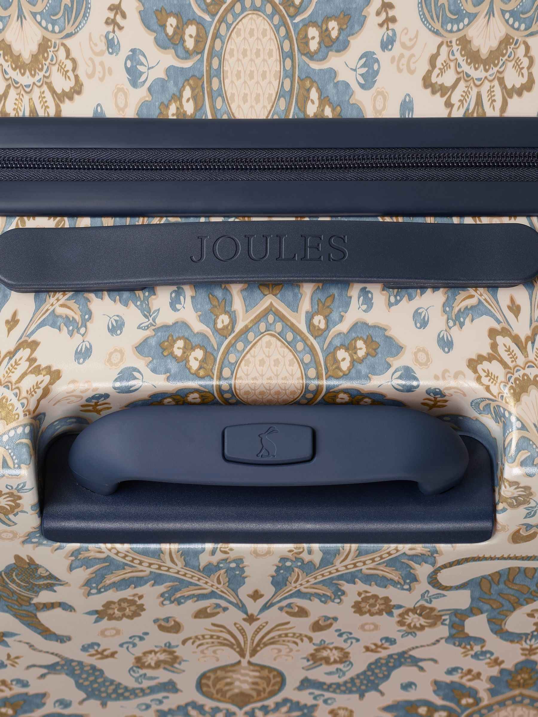 Damask Print Large Four Wheel Hard Shell Suitcase - Image 9 of 9