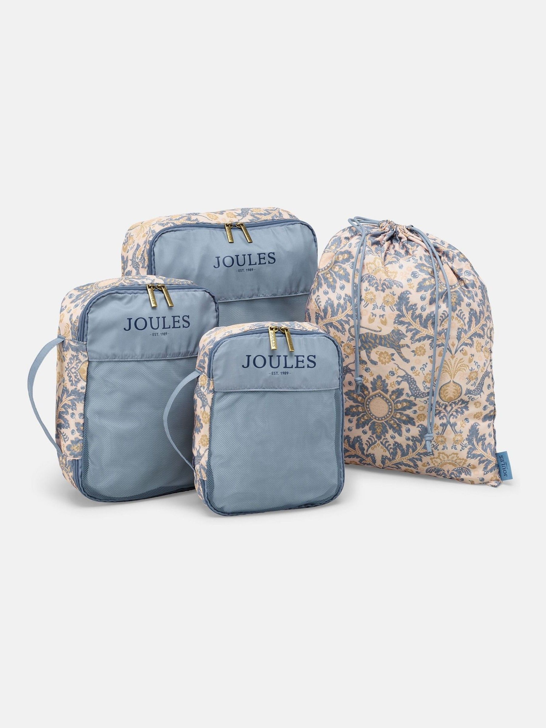 Damask Print Set of Four Packing Cubes - Image 4 of 4
