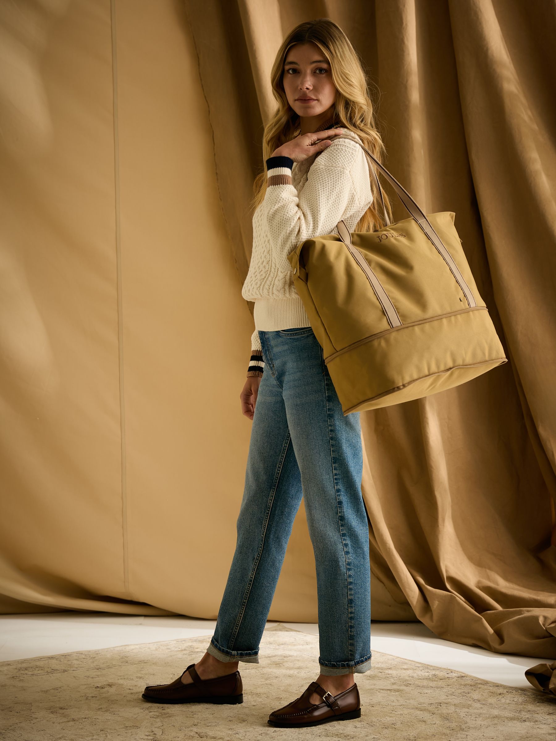 Epwell Tan Brown Joules Packaway Duffle Bag - Image 10 of 10